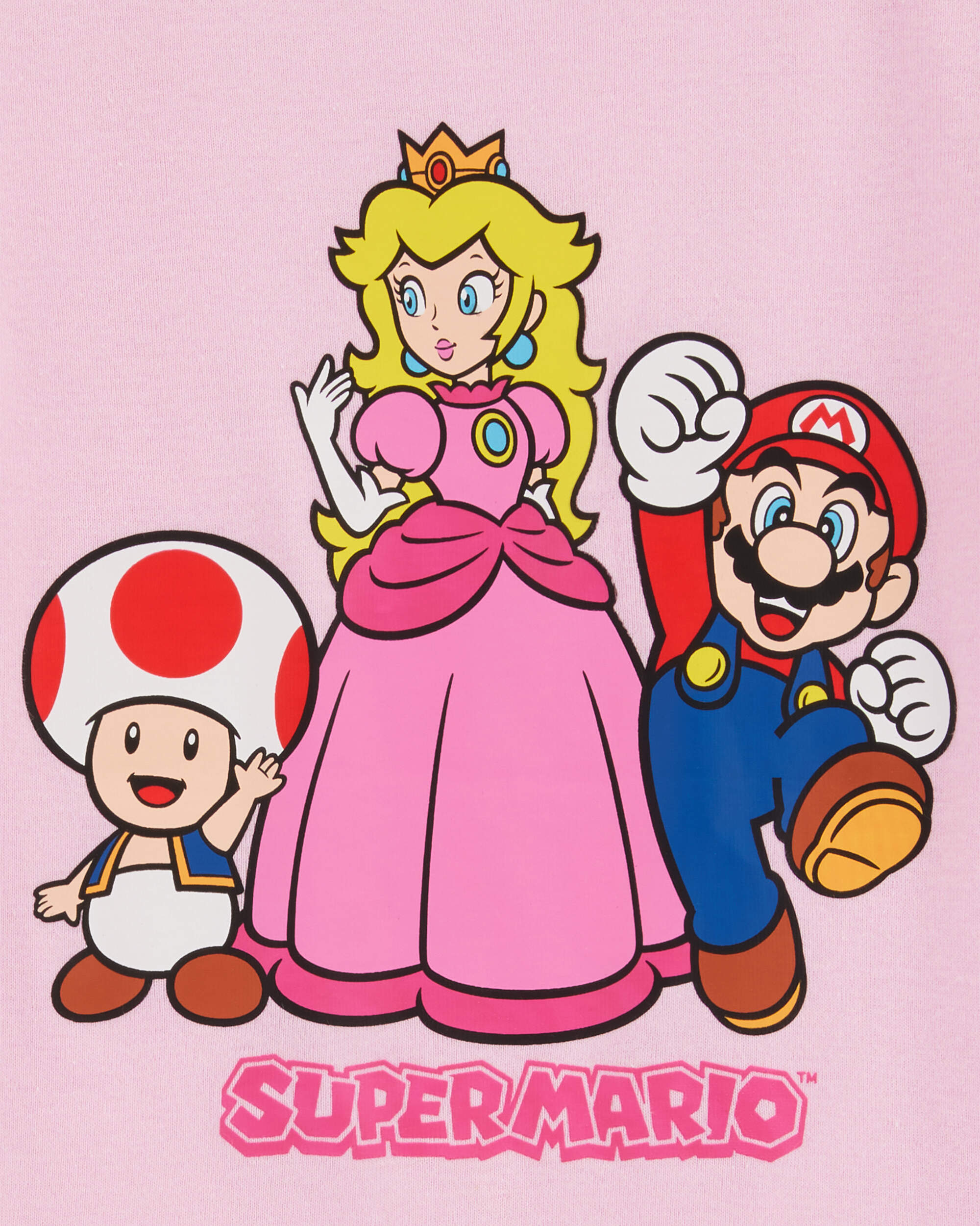 Kid Super Mario Bros™ Snug Fit Cotton 2-Piece Pyjamas - Pink