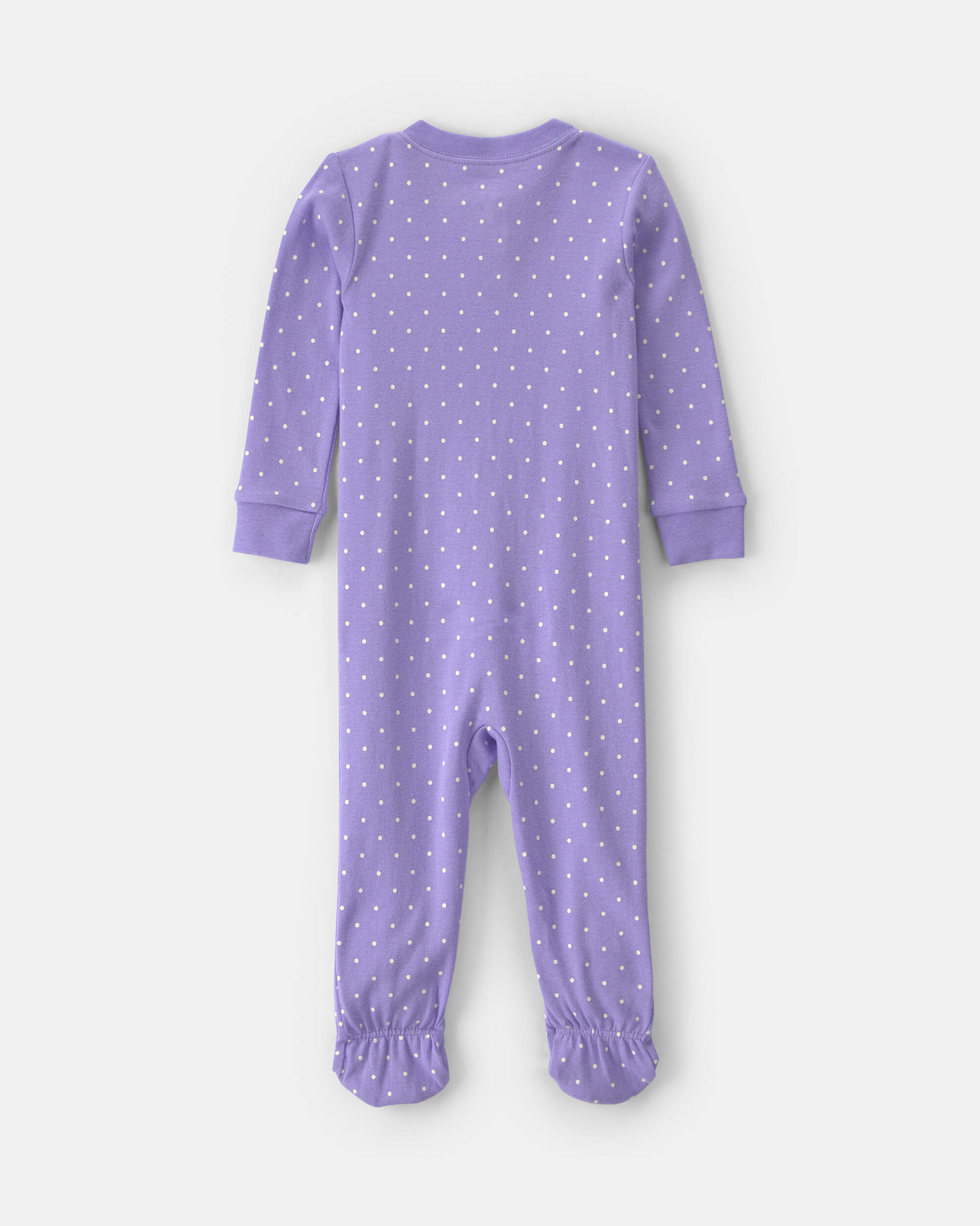Toddler Girl 1-Piece Pets 100% Cotton Snug Fit Footed Pyjama - Purple