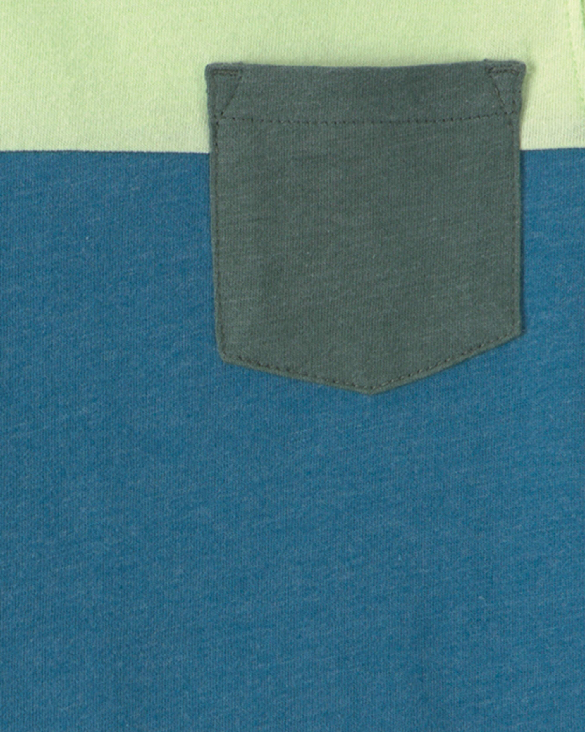 Baby Boy colour Block Short-Sleeve T-Shirt - Blue/Green