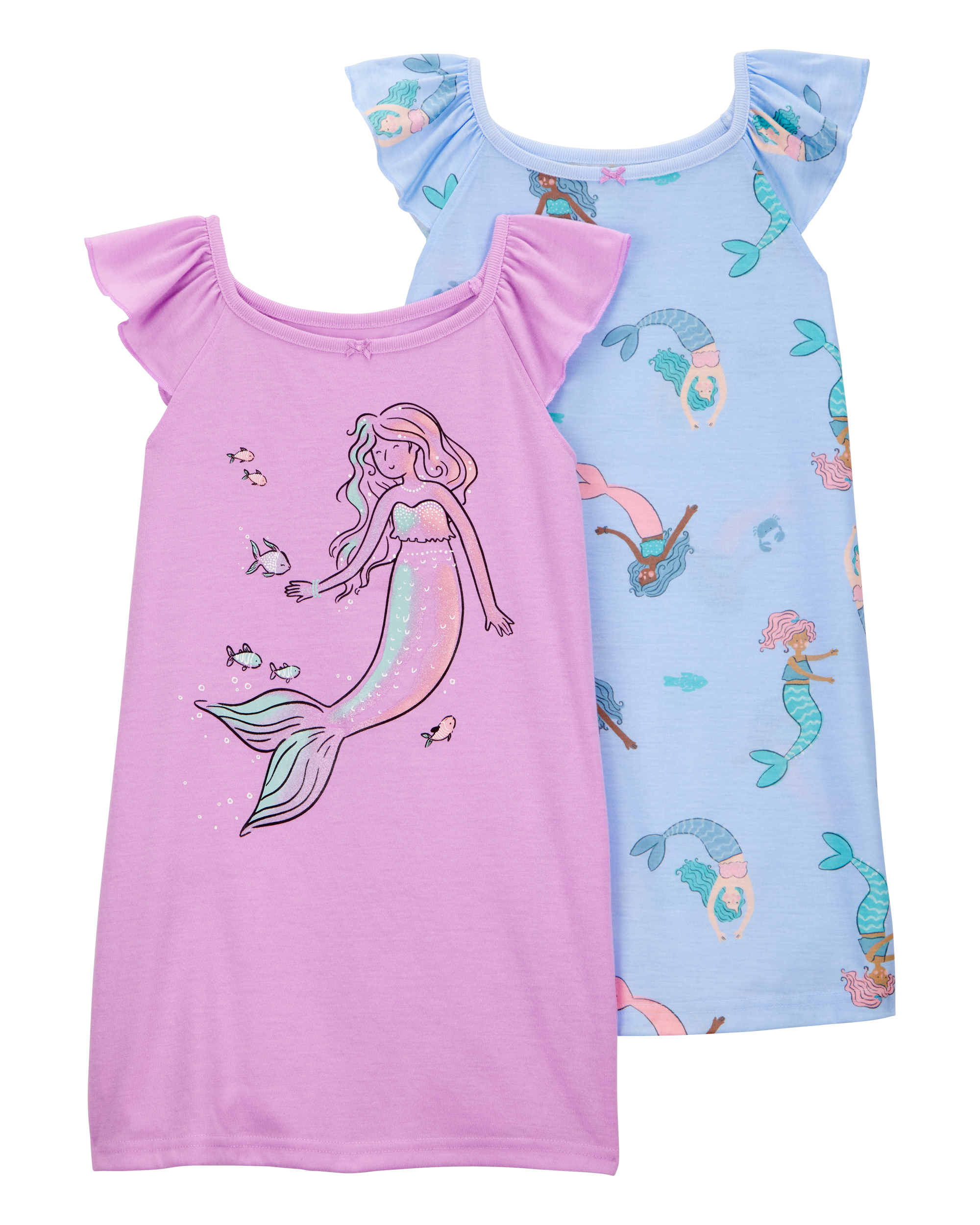 Kid 2-Pack Mermaid Nightgowns