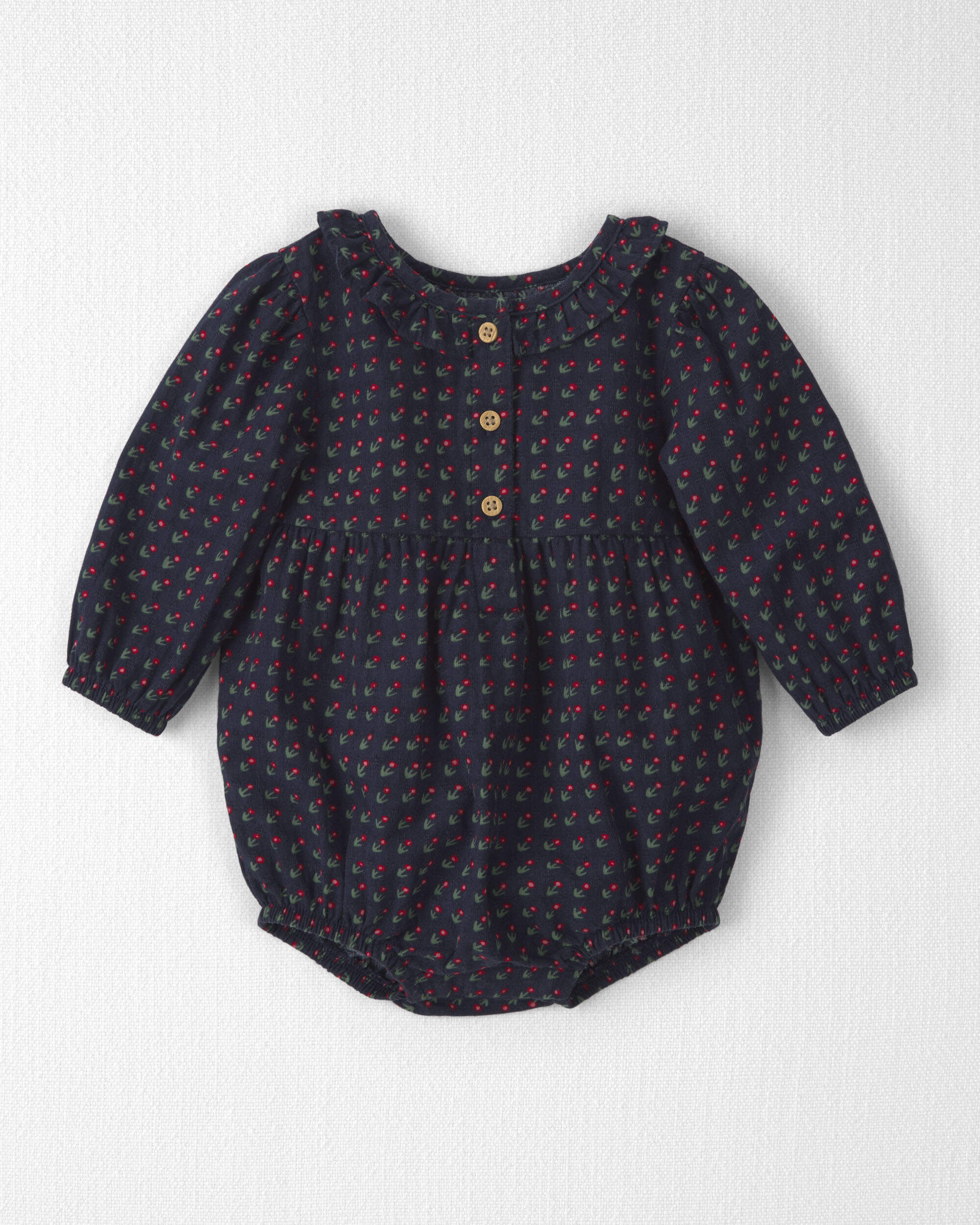 Baby Girl Organic Cotton Prairie Bubble