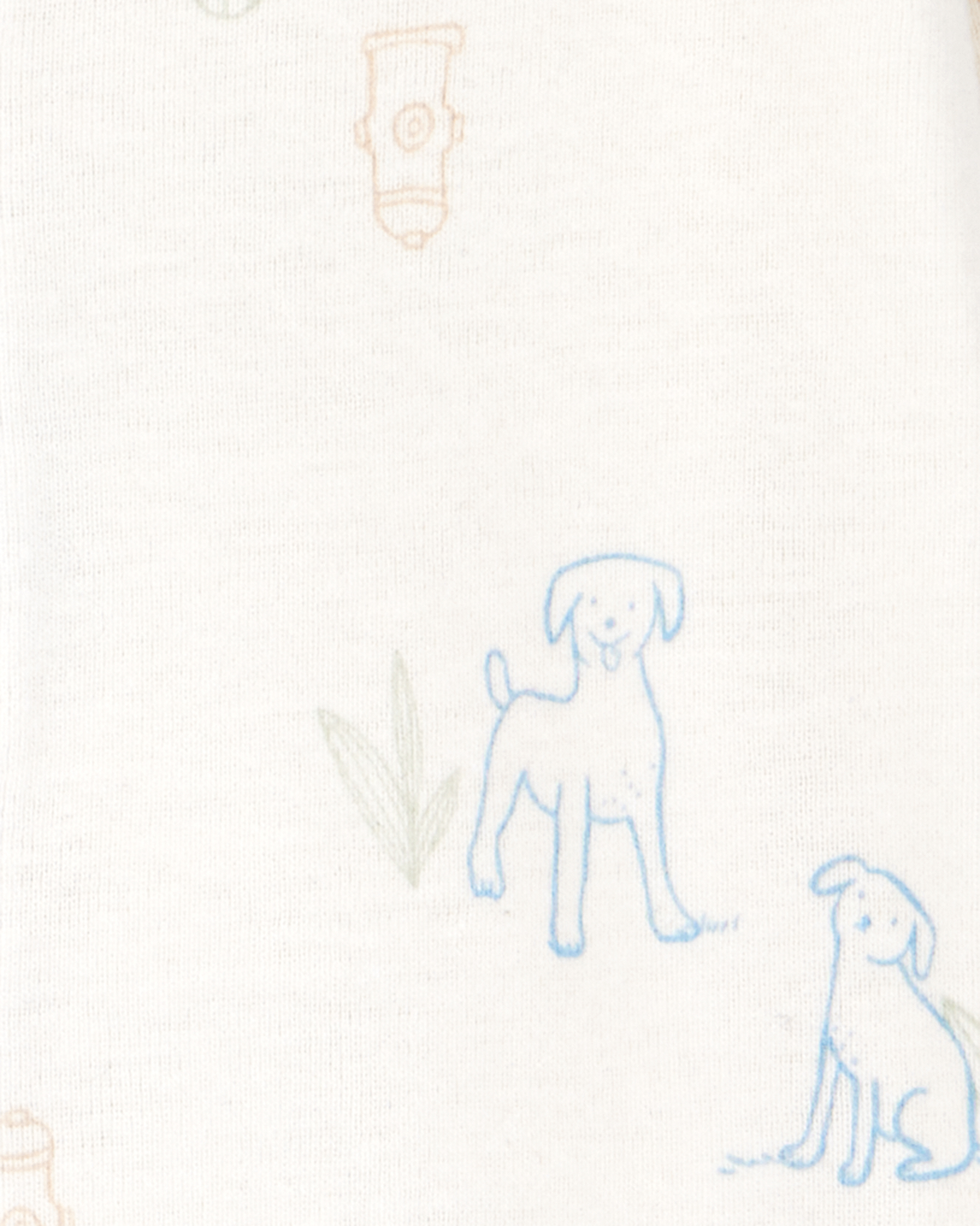 Baby Girl 3-Piece Puppy Converter Gown & Cap Set - Ivory