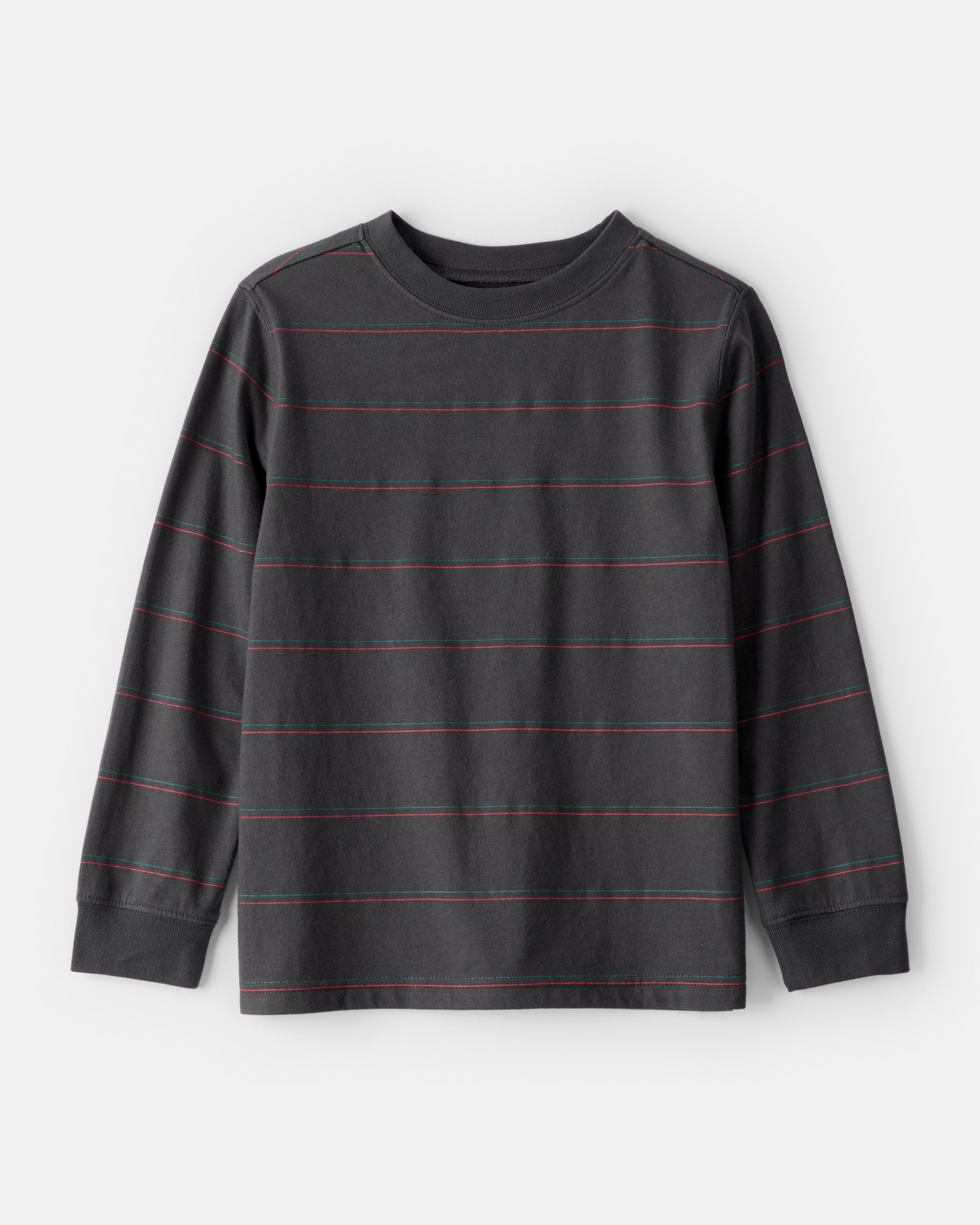 Boys Striped Long-Sleeve T-Shirt - Grey