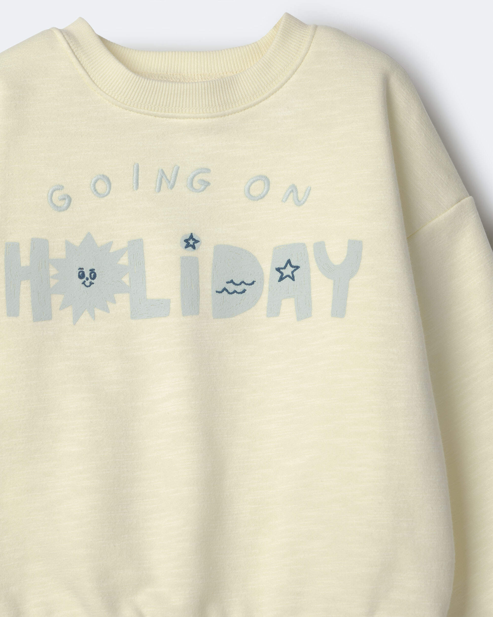 Toddler 'Going On Holiday' Dolman-Sleeve Sweatshirt - Yellow