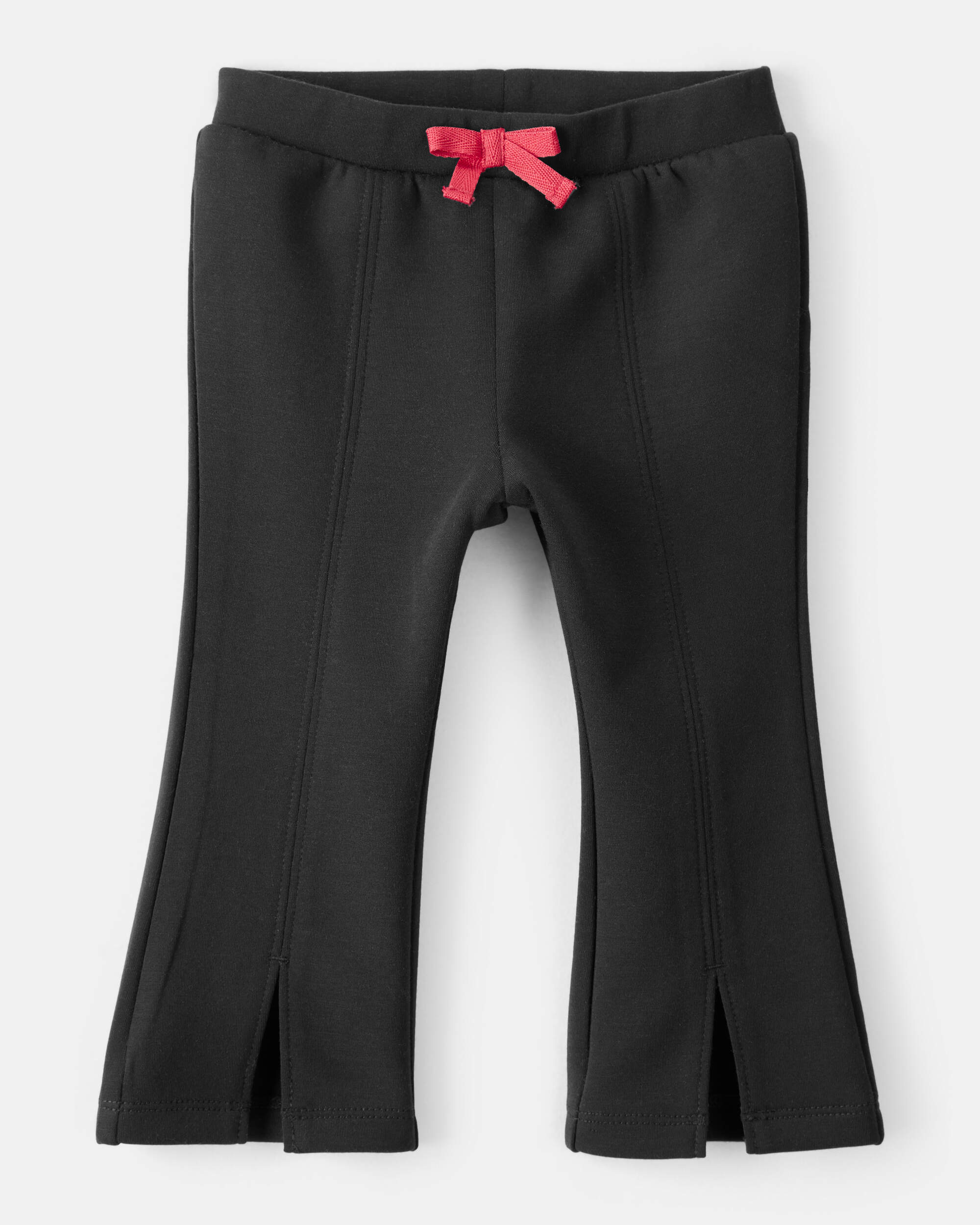 Baby Girl Pull-On Flare Pants - Black
