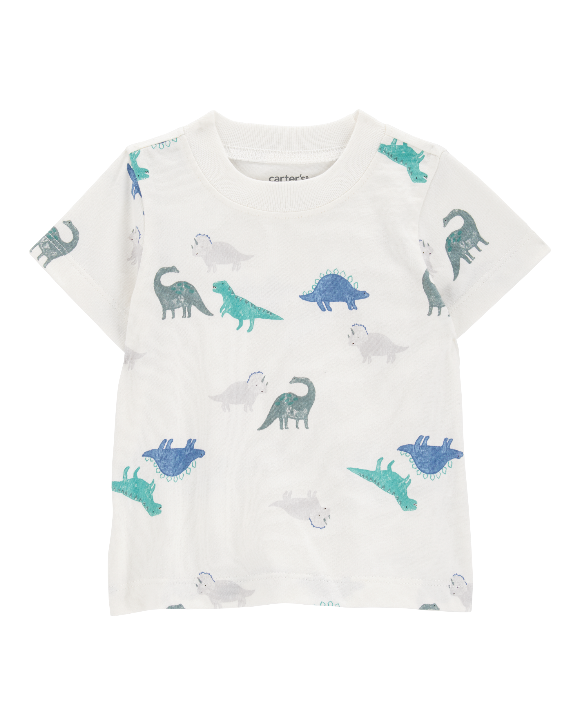 Baby 2-Piece Dinosaur Tee & Shortall Set - Navy