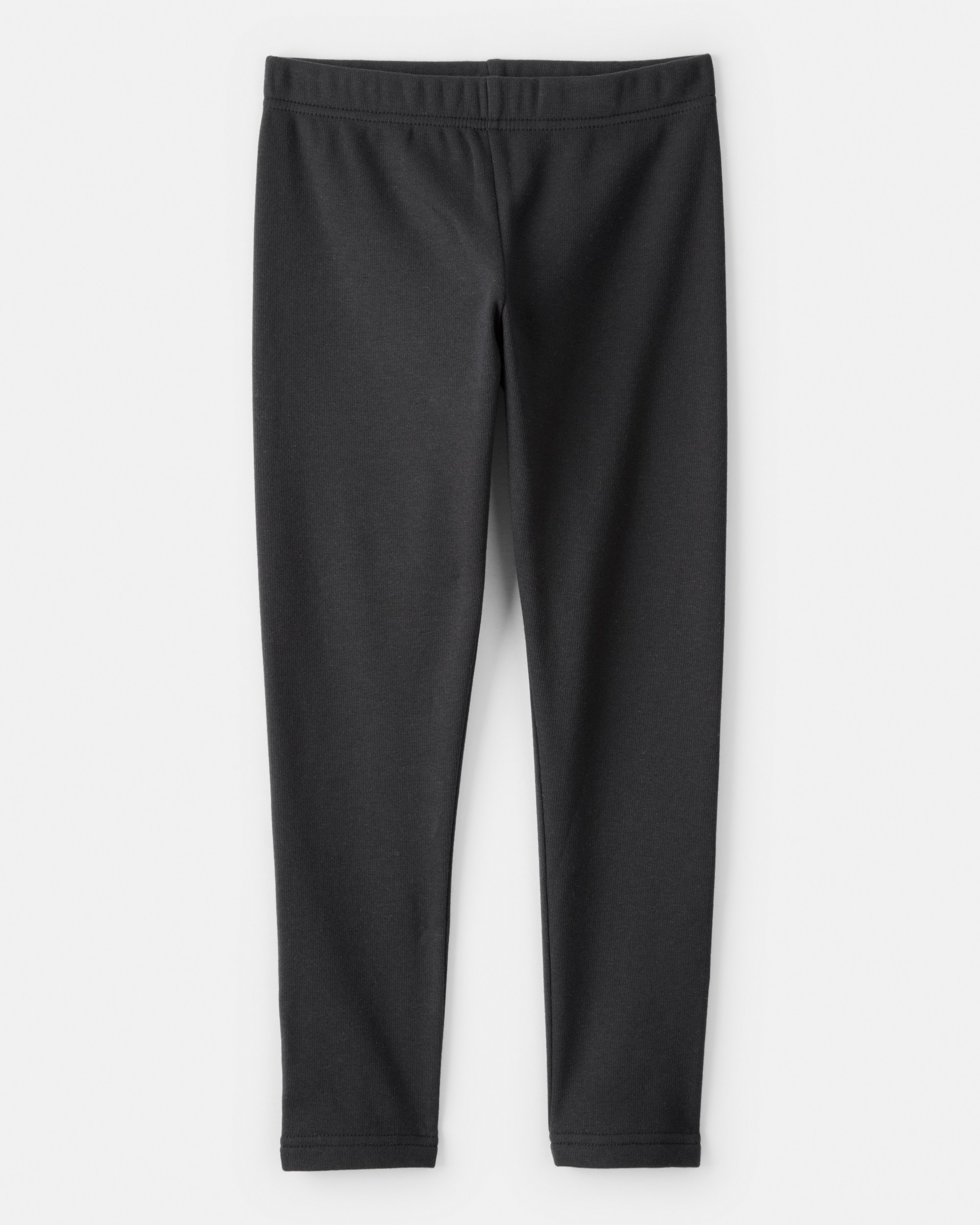 Girls Pull-On Stretch Leggings - Black