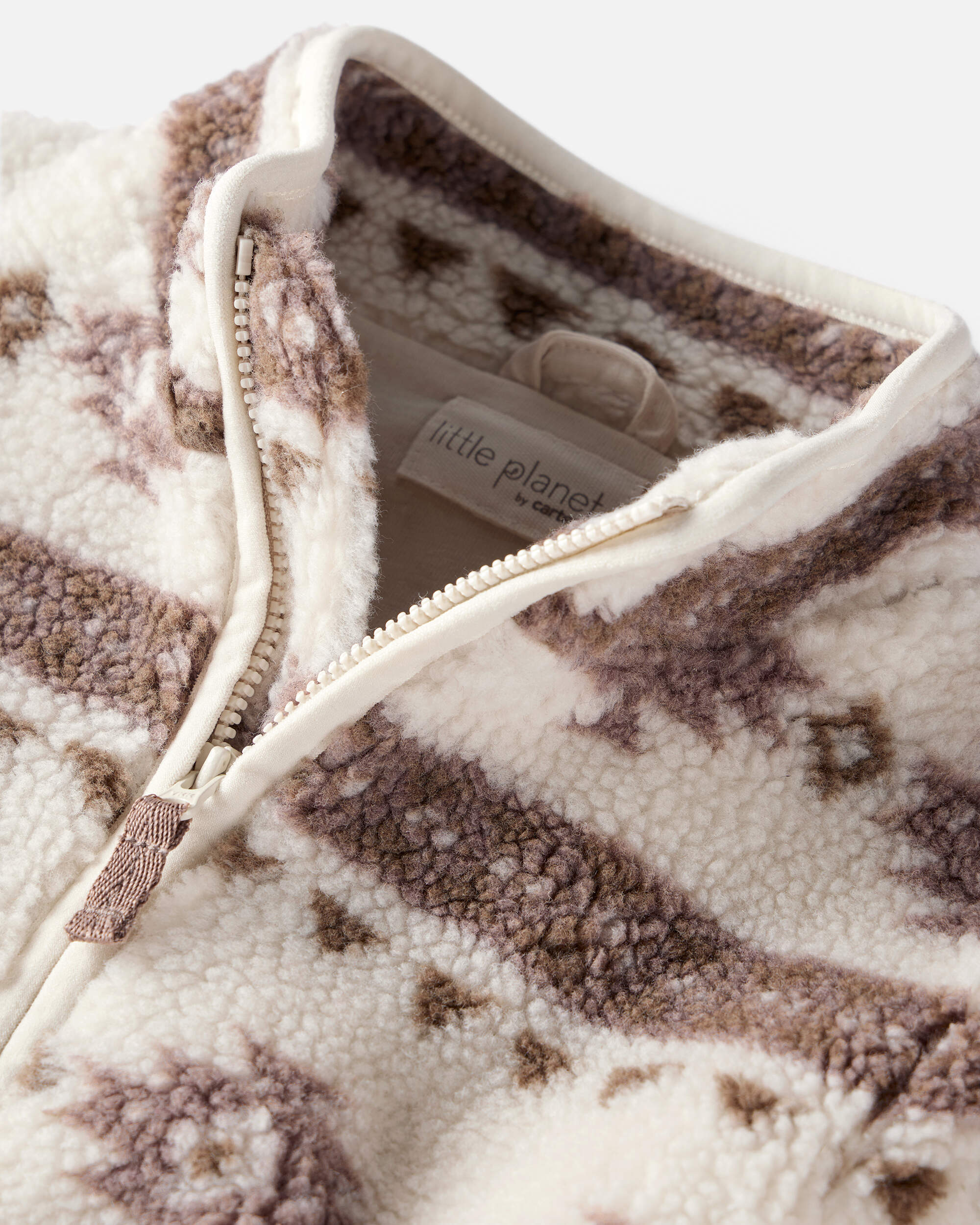 Toddler Recycled Aztec Sherpa Jacket