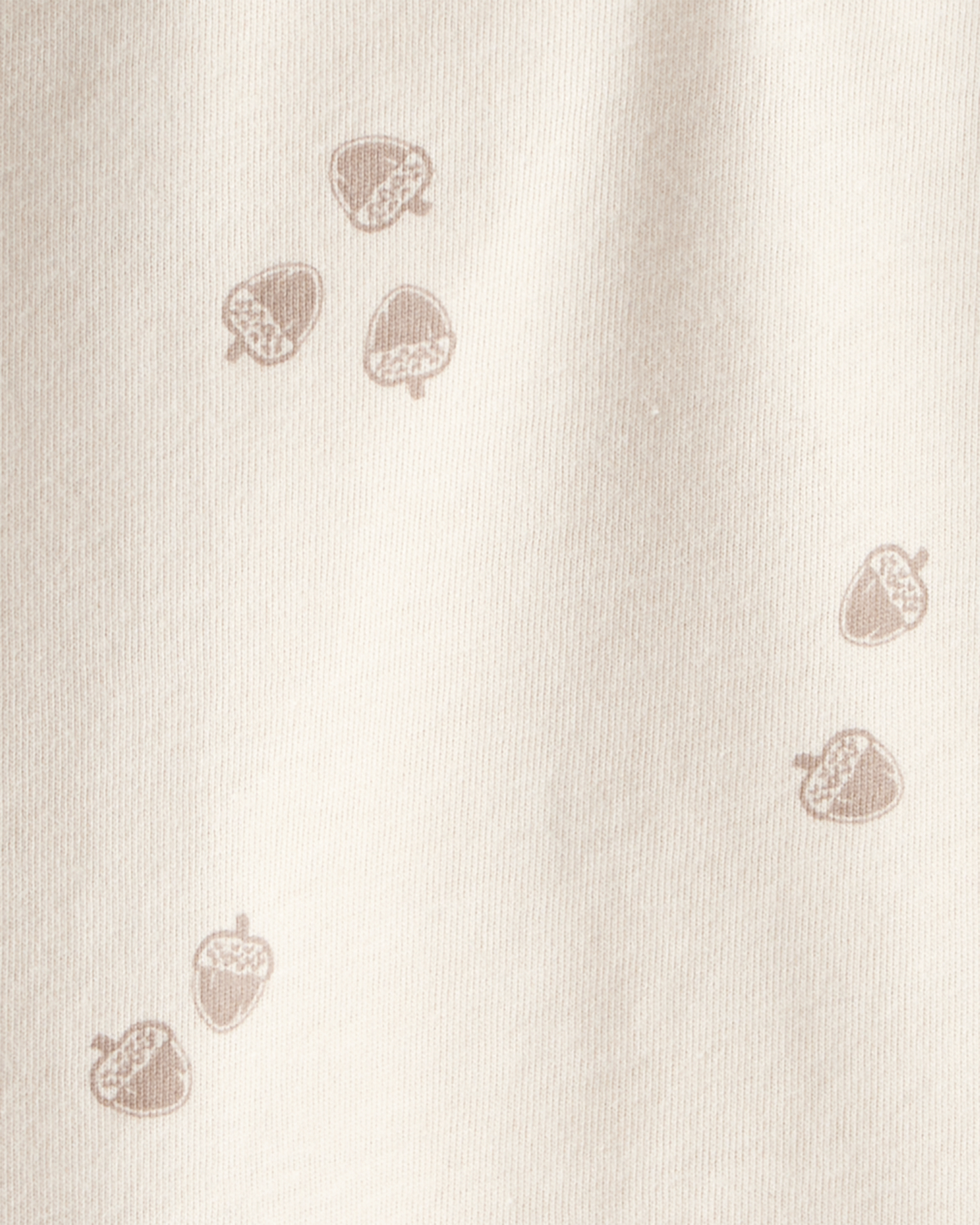 Baby Boy Acorn Print Long-Sleeve Tee - Ivory