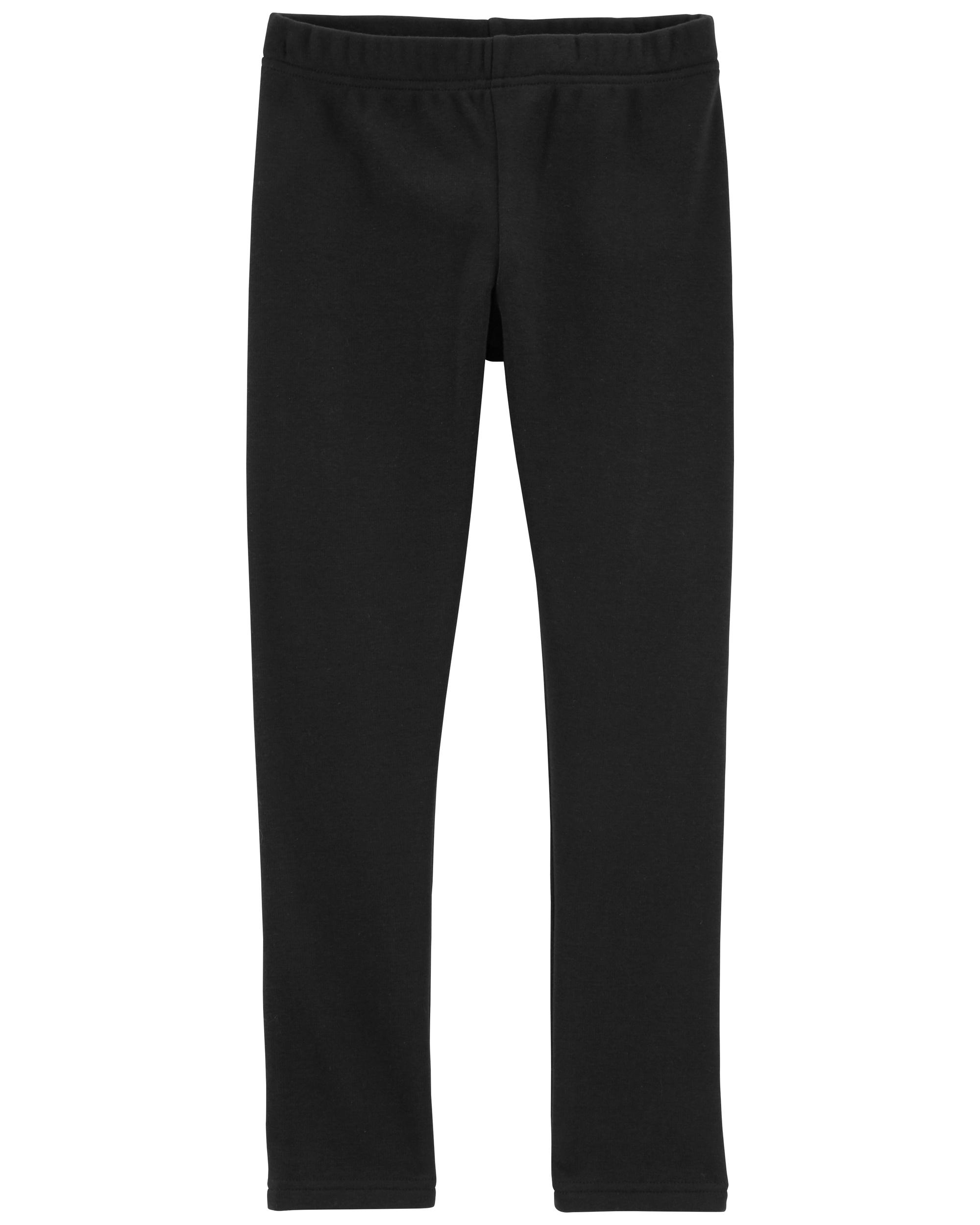 Black Cozy Fleece Leggings