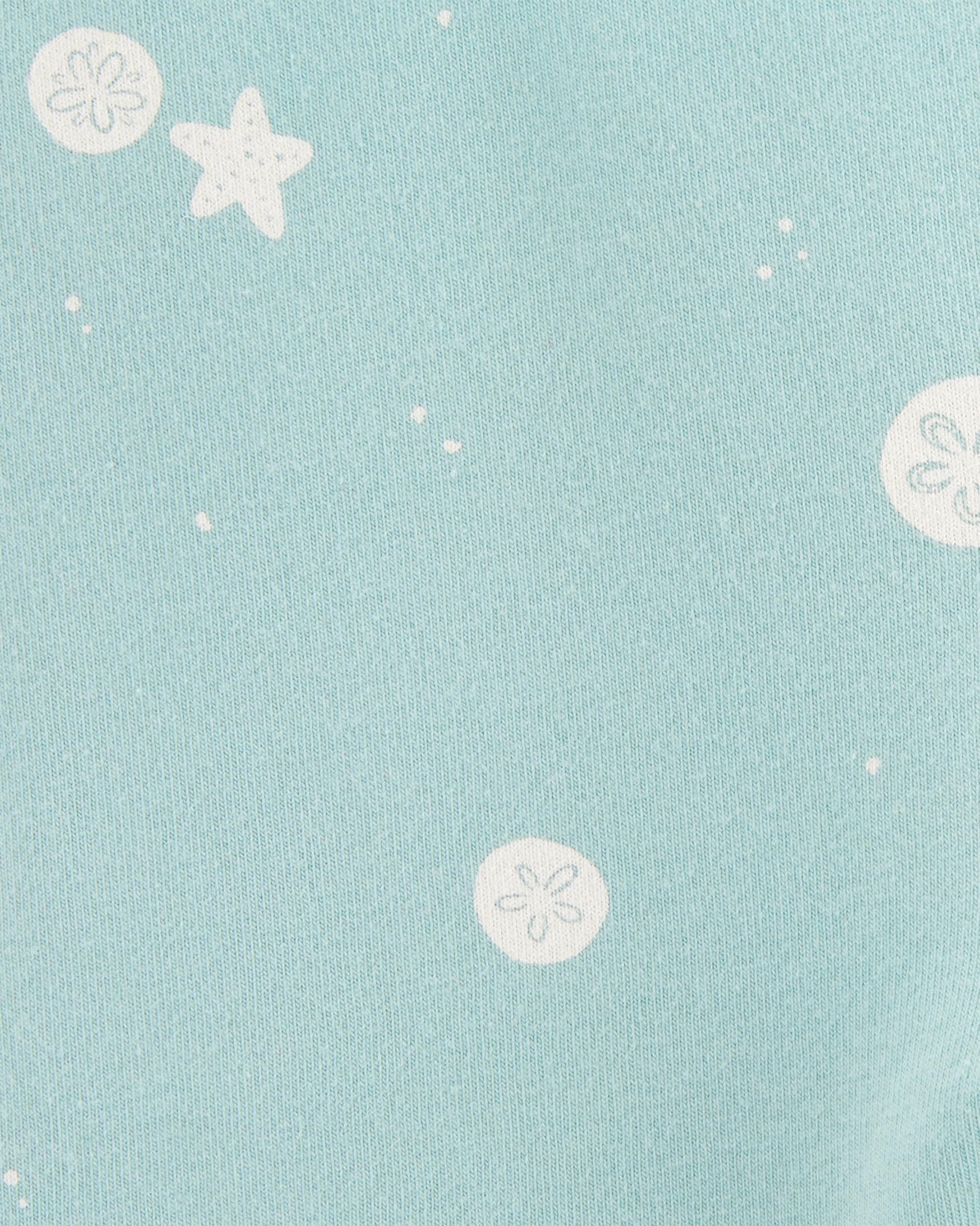 Toddler Girl Sea Print Bike Shorts