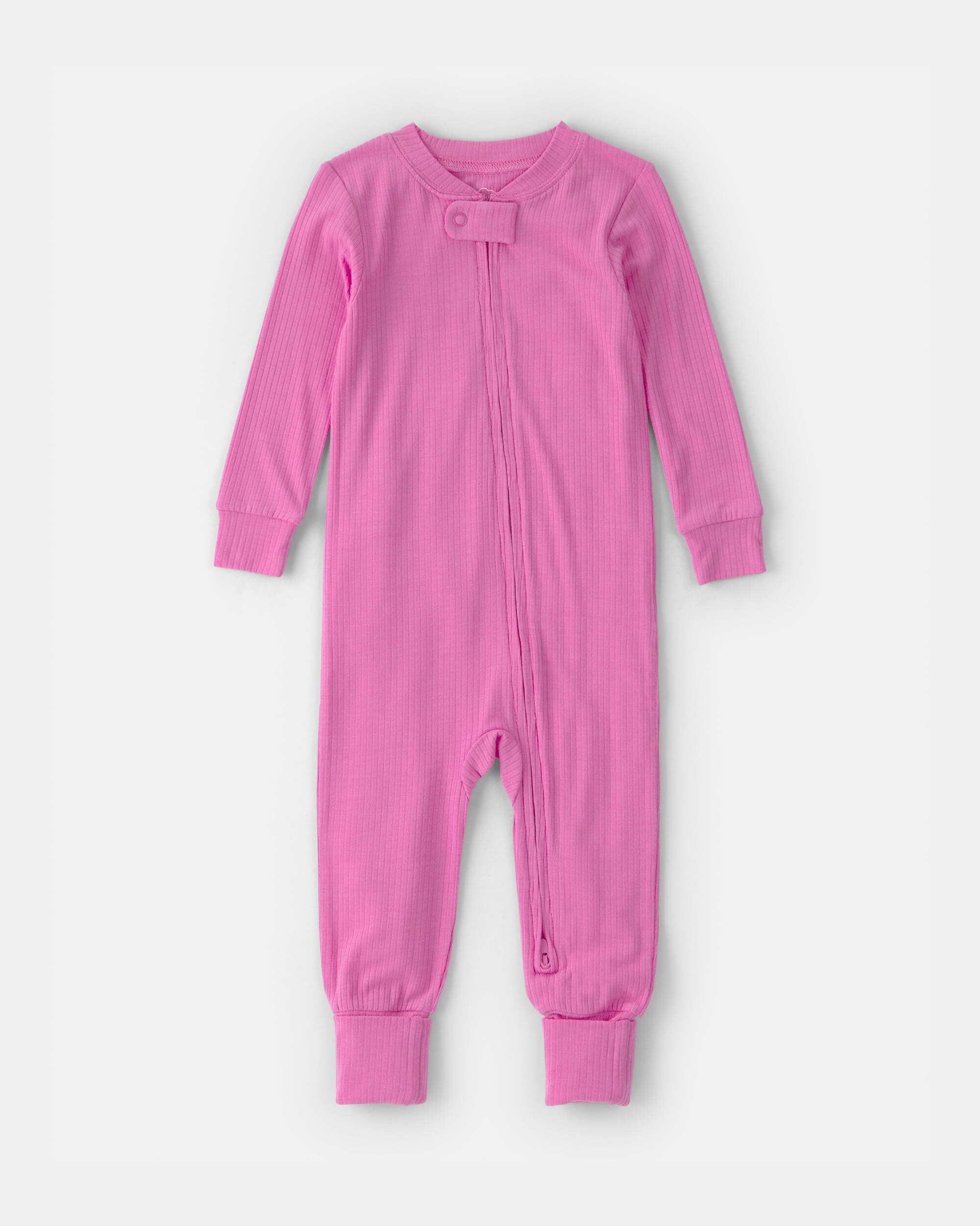 Baby Girl PurelySoft Snug Fit 1-Piece Pajama - Pink