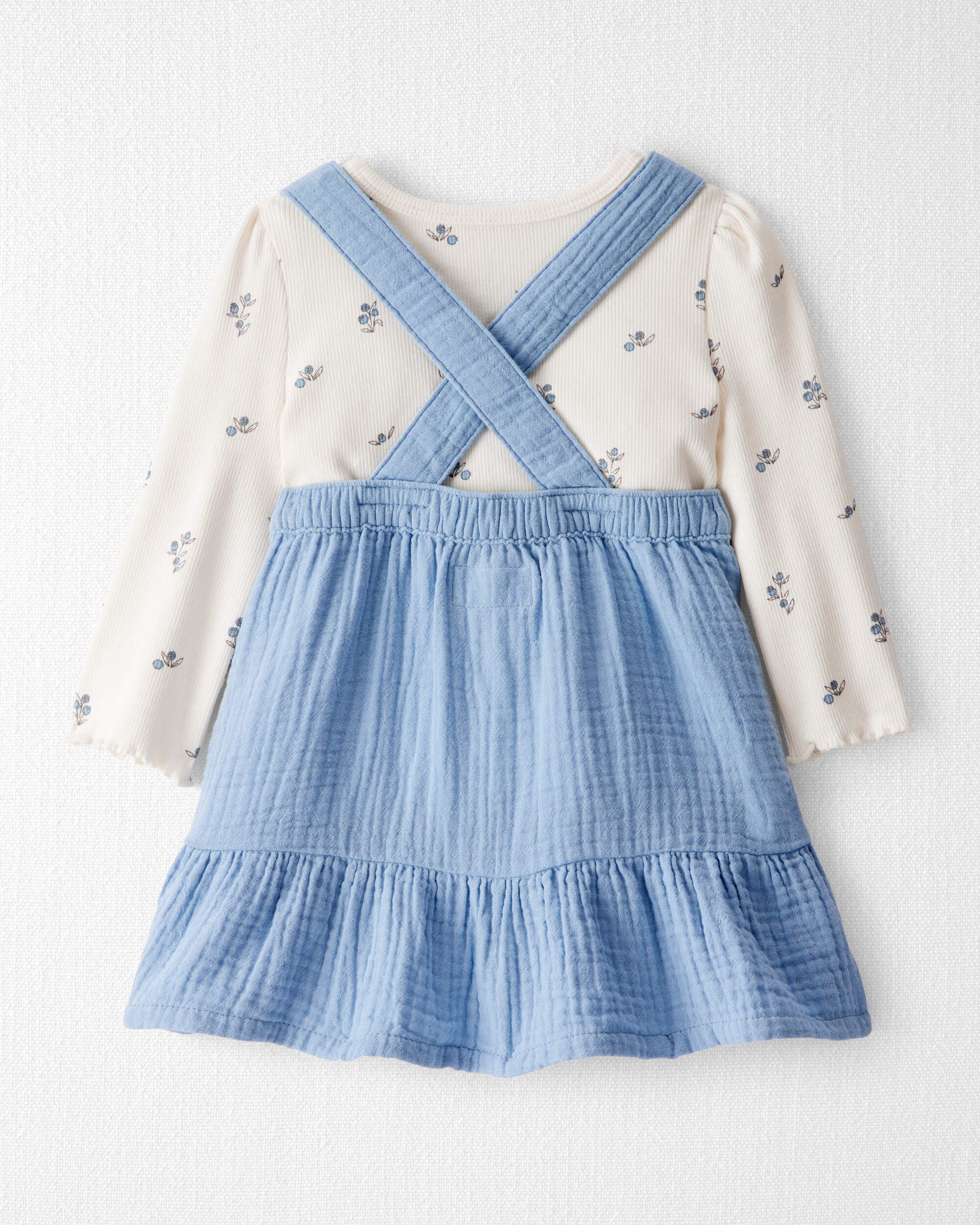 Baby Girl 2-Piece Organic Cotton Jumper Set