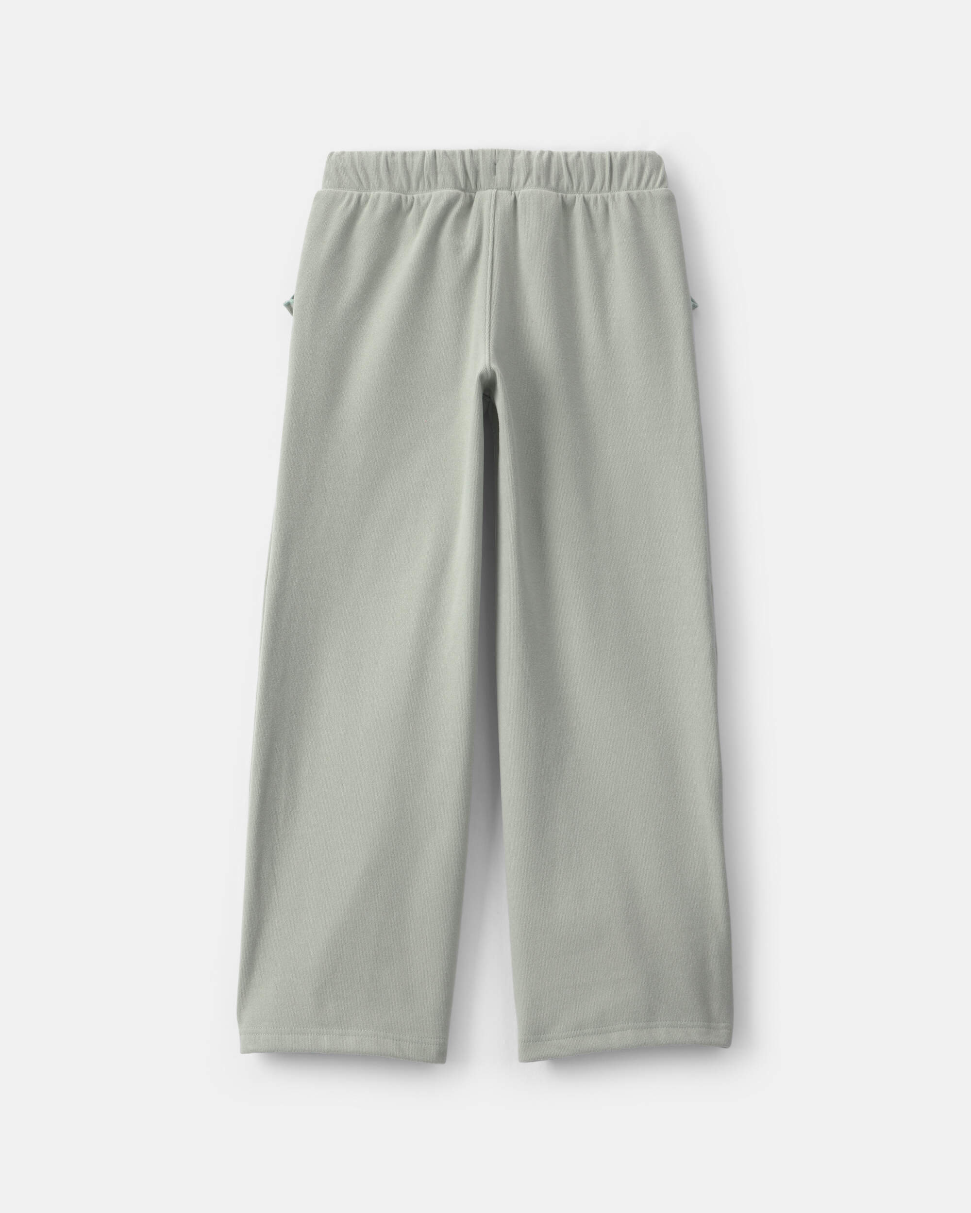 Girls Ribbed Pull-On Pants - Green