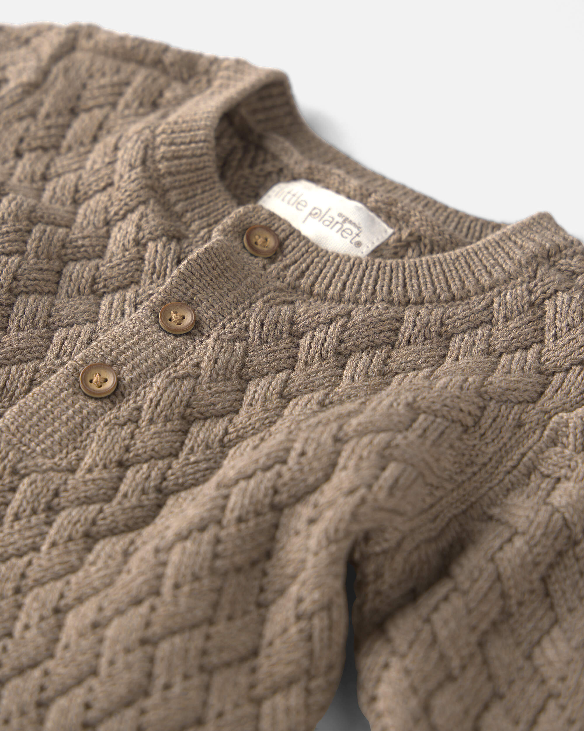 Baby Organic Cotton Sweater Knit Jumpsuit