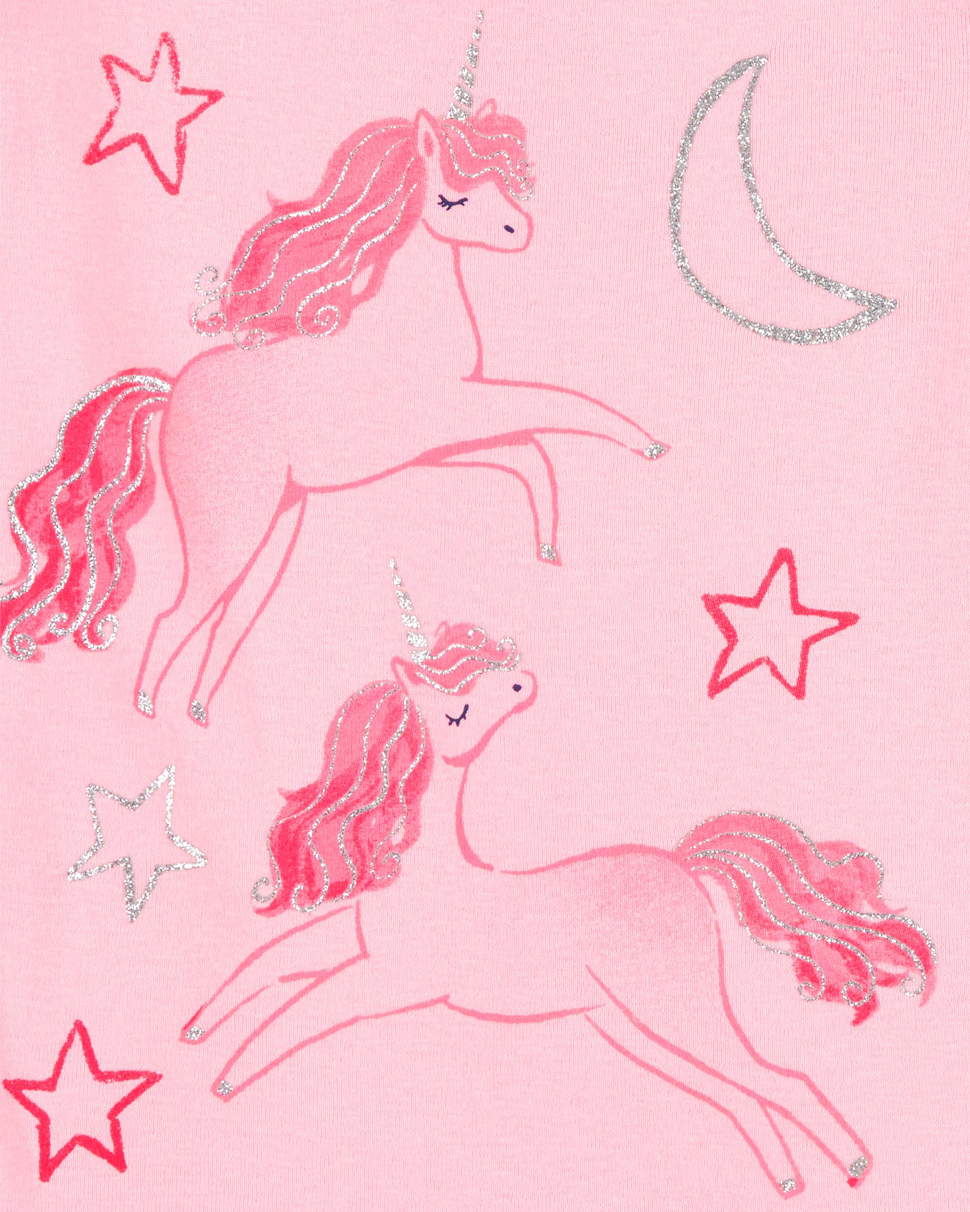 Baby 4-Piece Unicorn Cotton Pyjamas