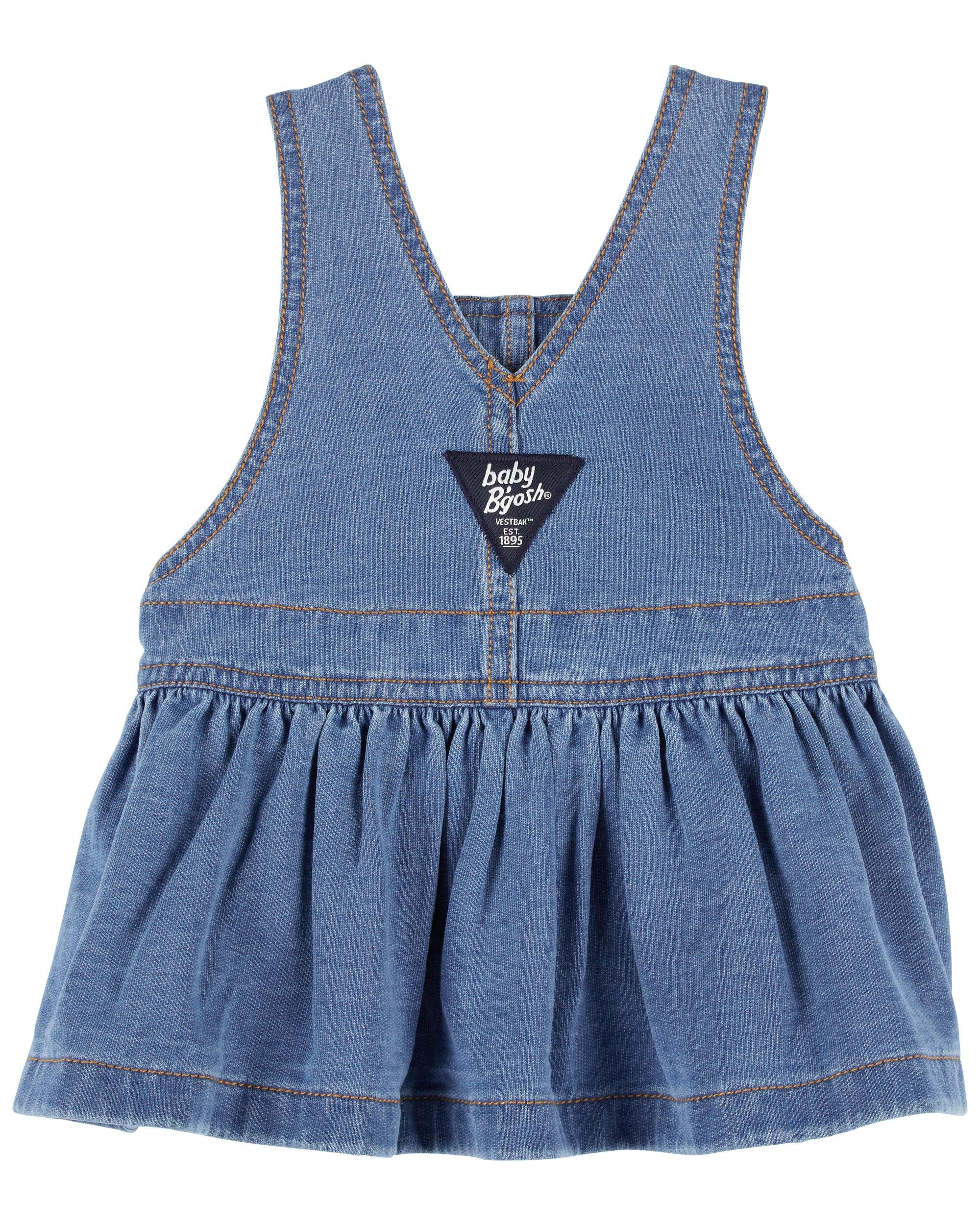 Baby denim pinafore cheap