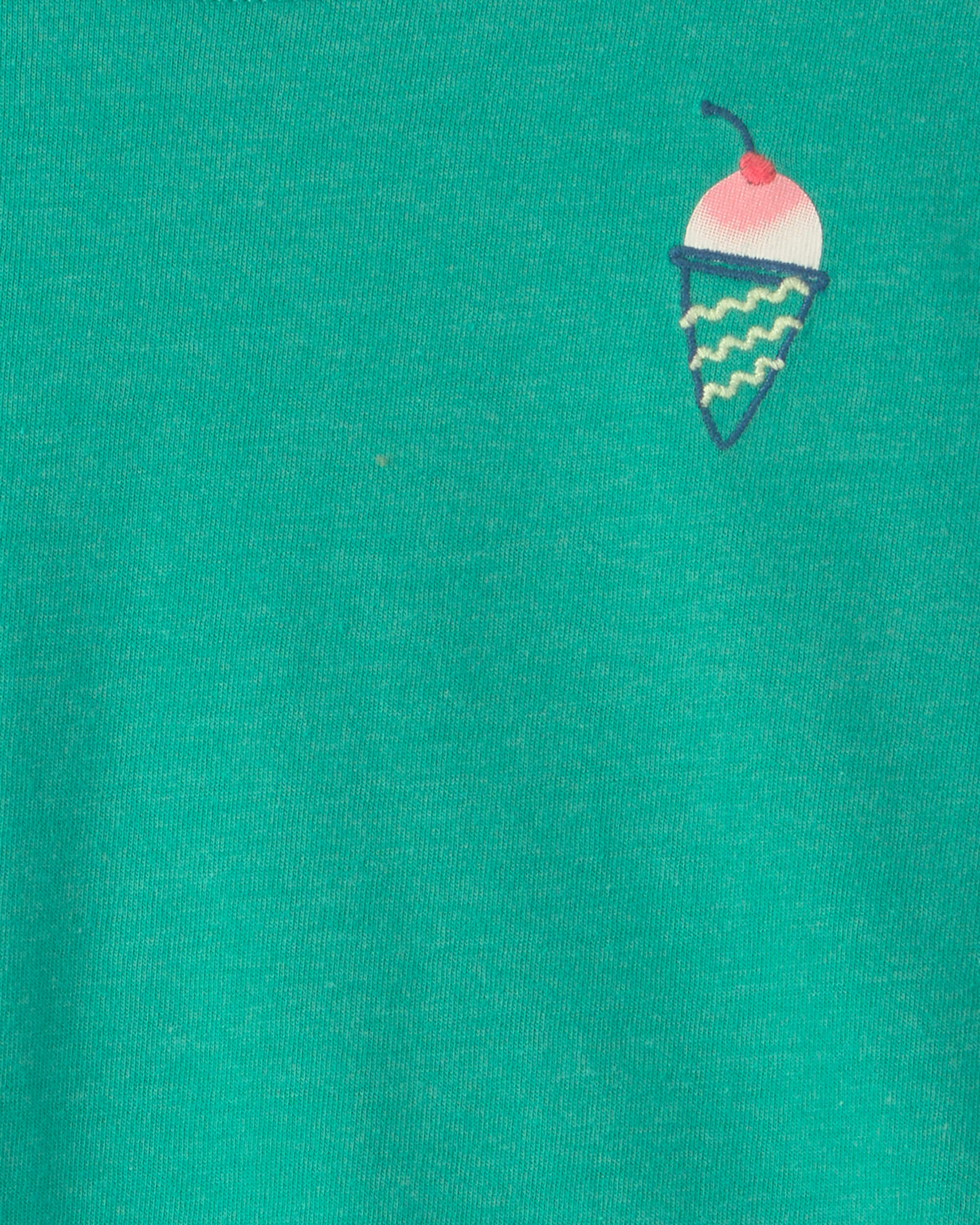 Baby Girl Ice Cream Graphic Tee - Green
