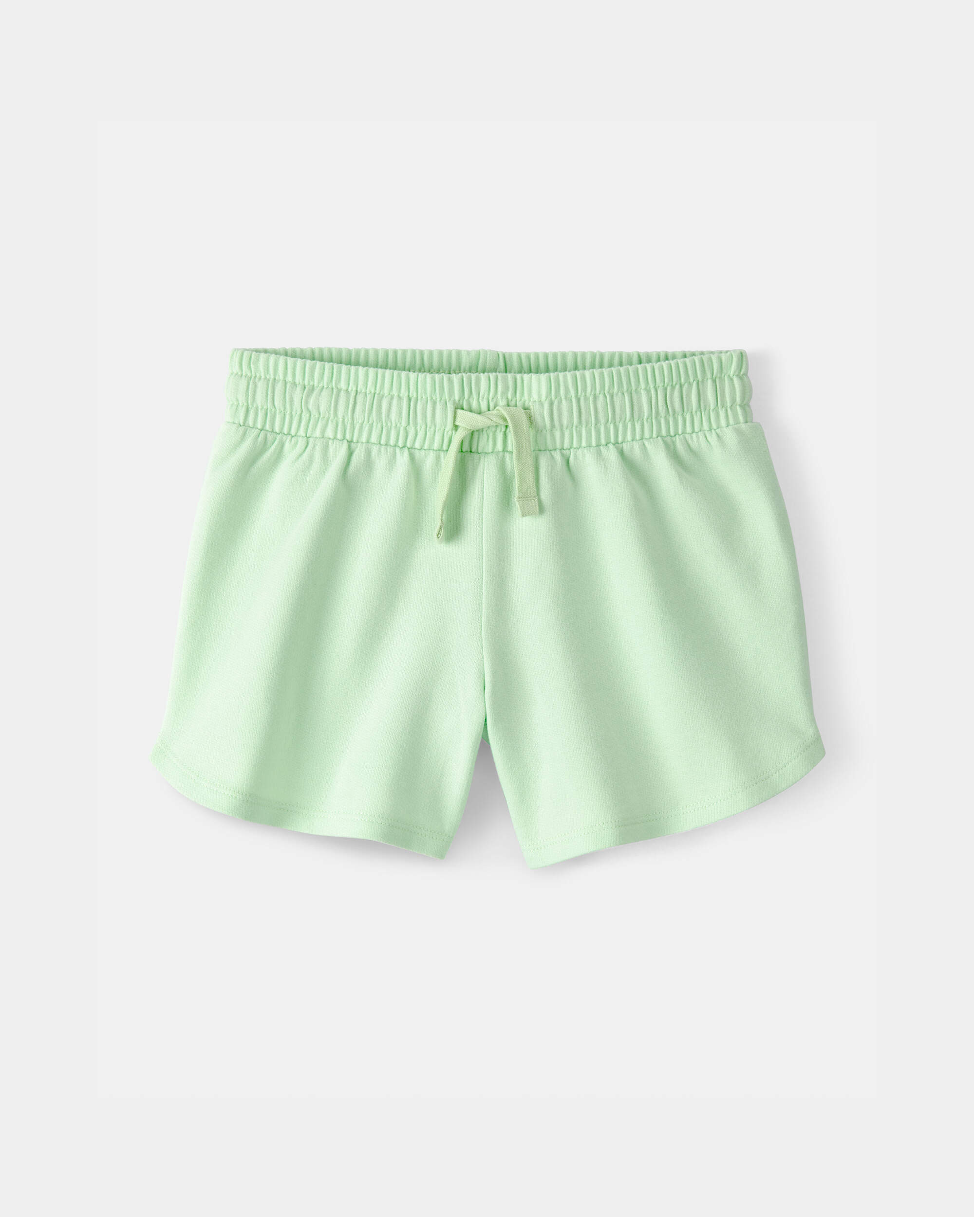 Girls French Terry Shorts - Green