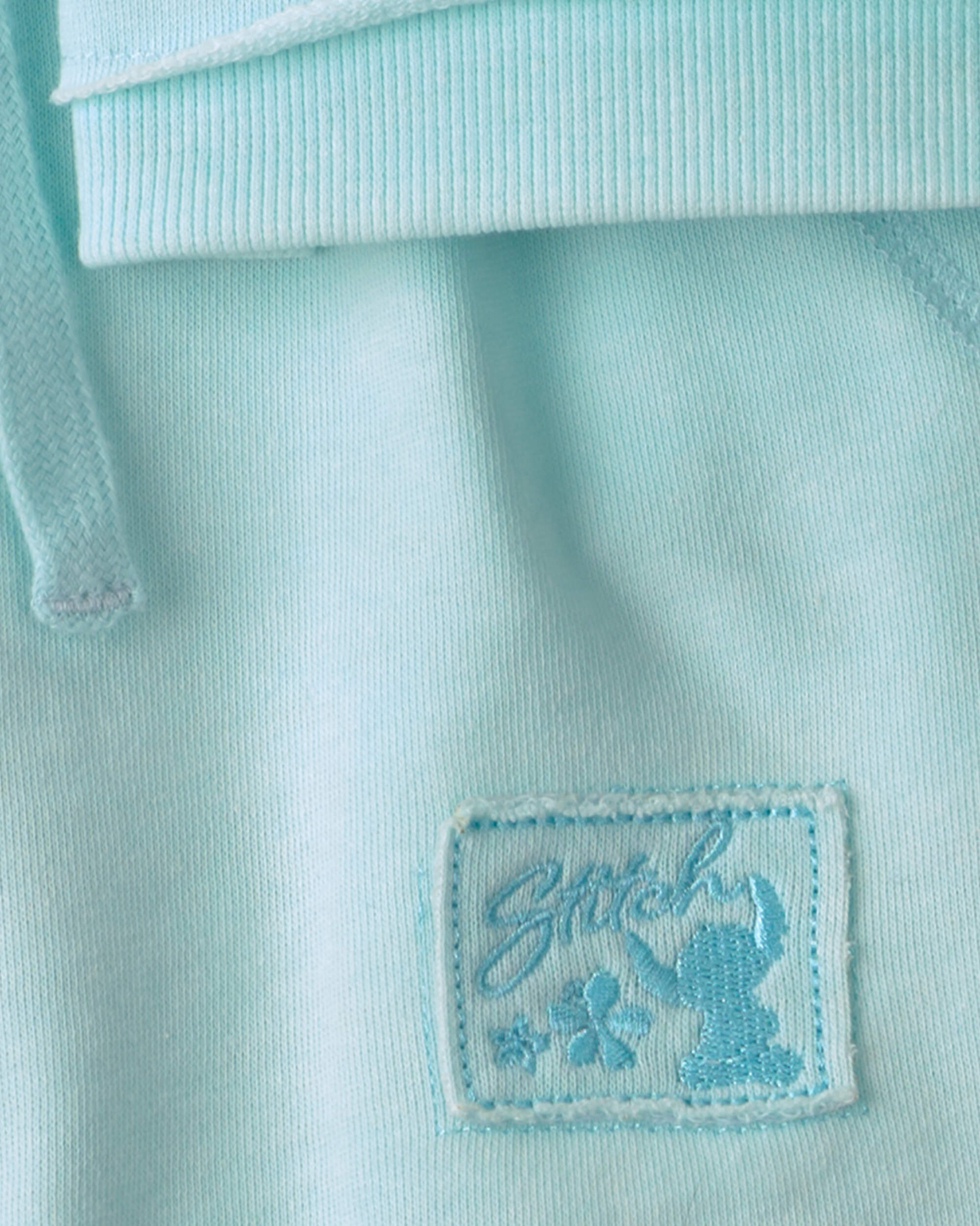 Toddler Girl 2-Piece Disney© Lilo & Stitch French Terry Top Short Set - Blue