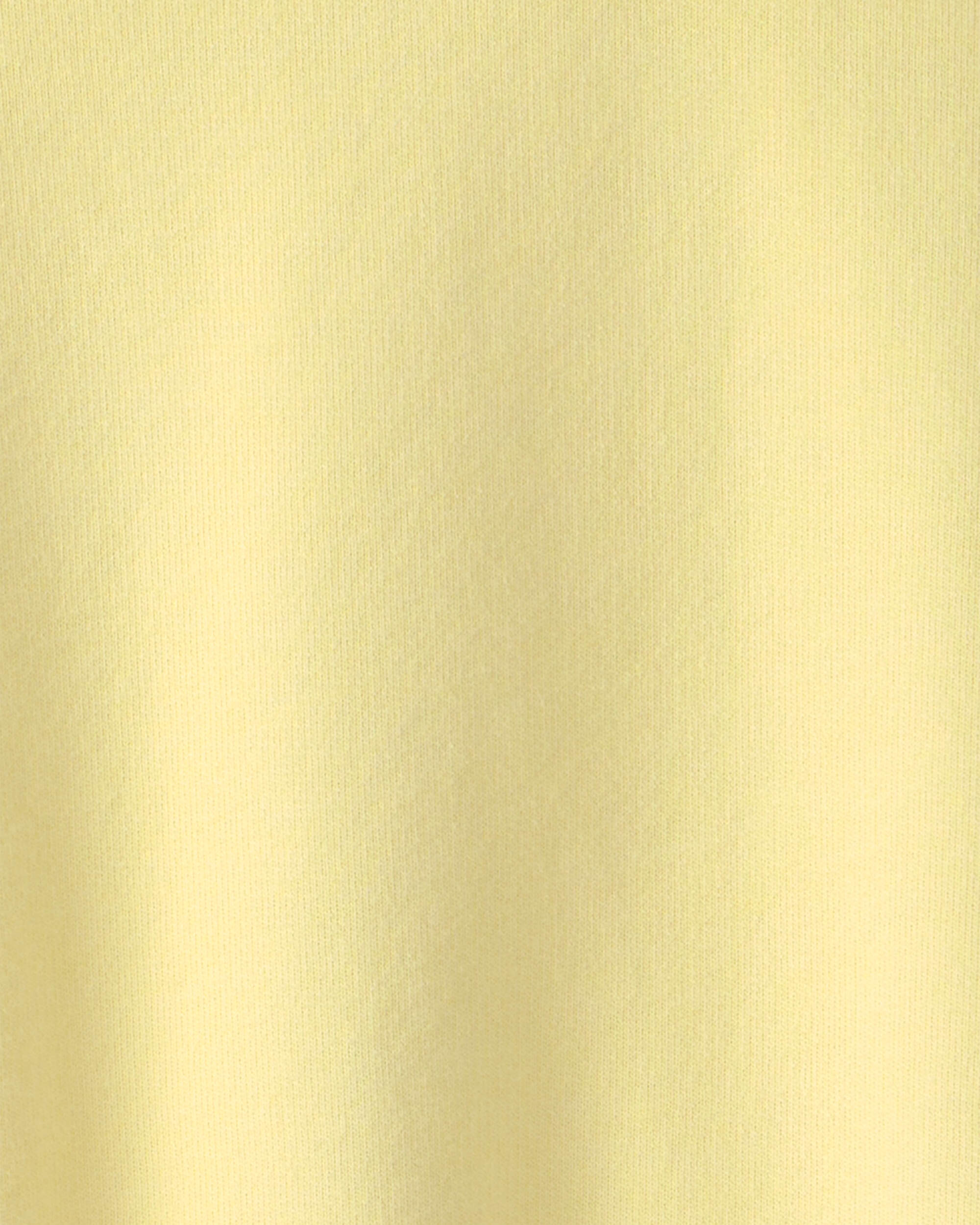 Girls French Terry Hoodie - Yellow