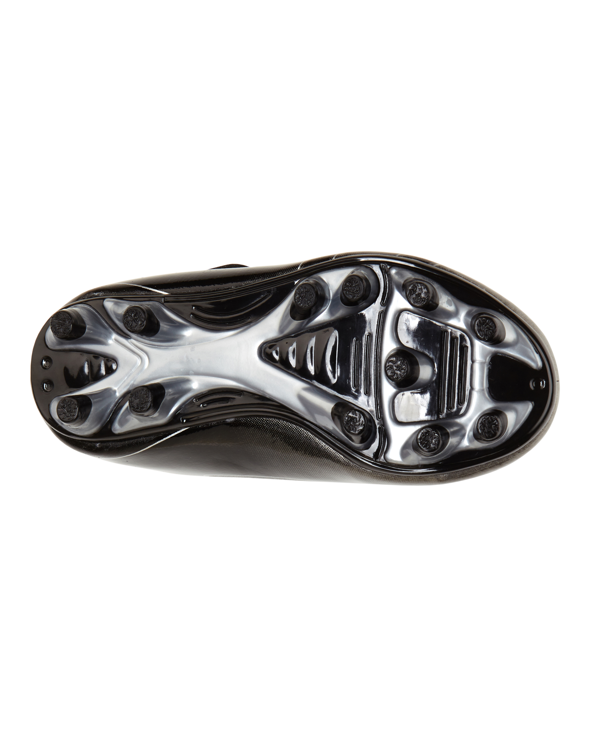curunect Chaussures de football légères à crampons unisexes pour enfant, Noir/doré/argenté, 1 tout-petit