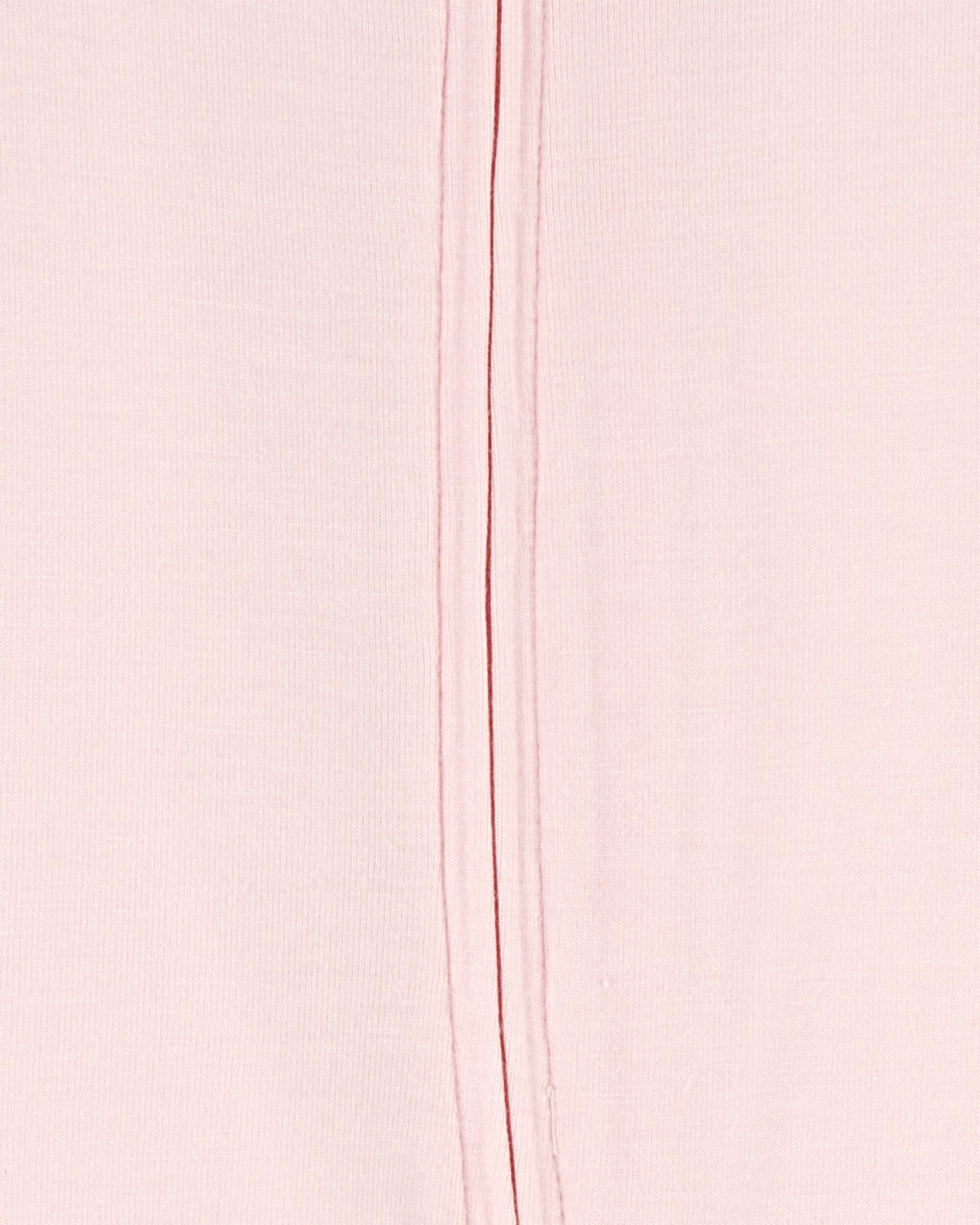 Baby Girl Solid 2-Way Zip PurelySoft Sleeper Pyjamas - Light Pink