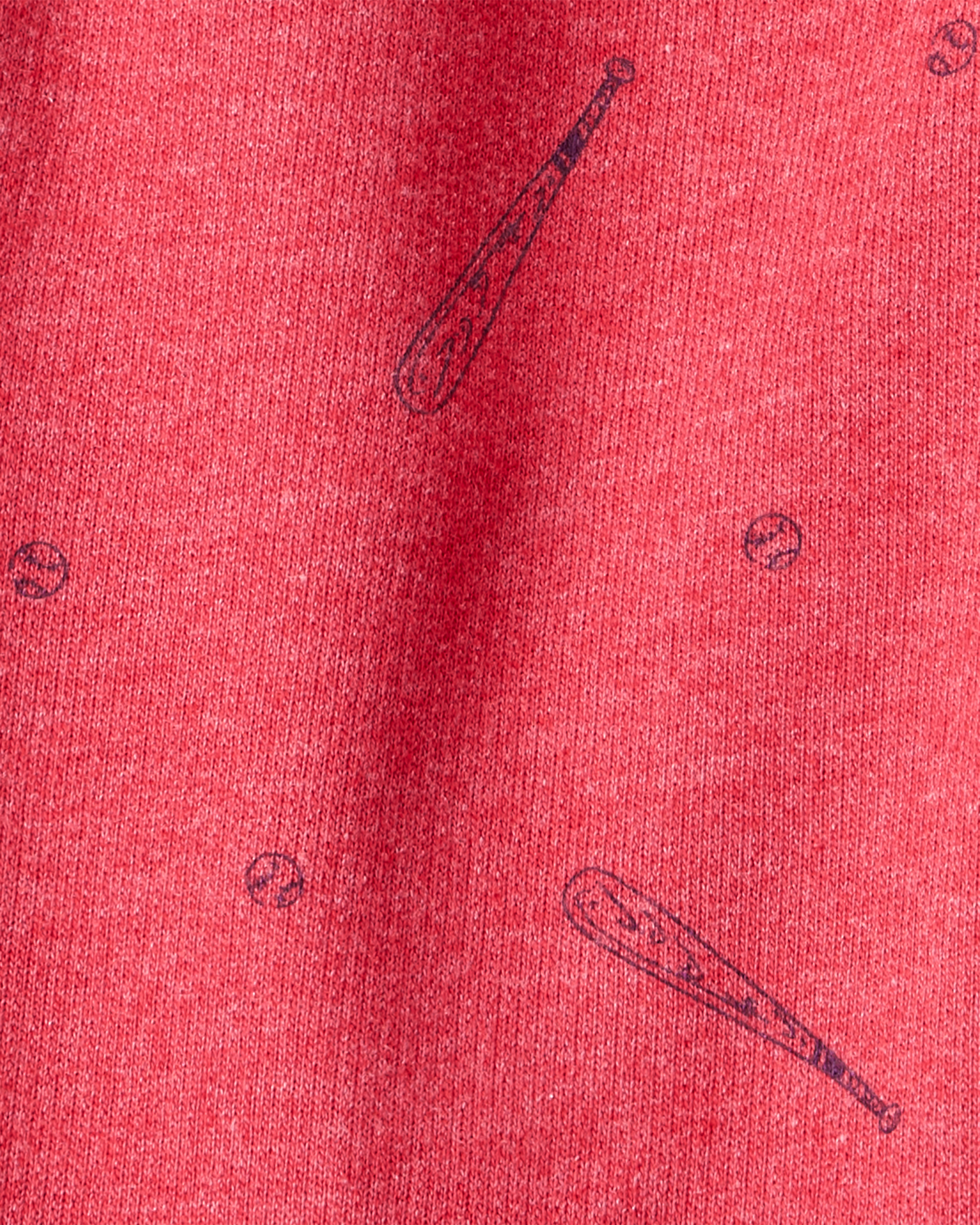 Baby Boy Baseball French Terry Jogger - Red