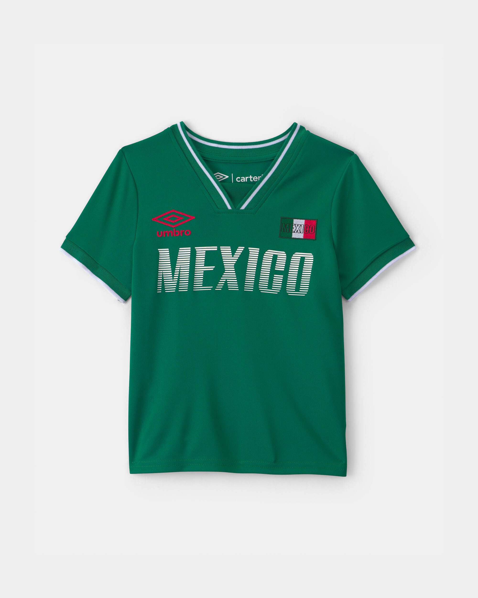 Toddler 2-Piece Umbro Mexico Soccer Jersey & Short Set - Green/White/Red