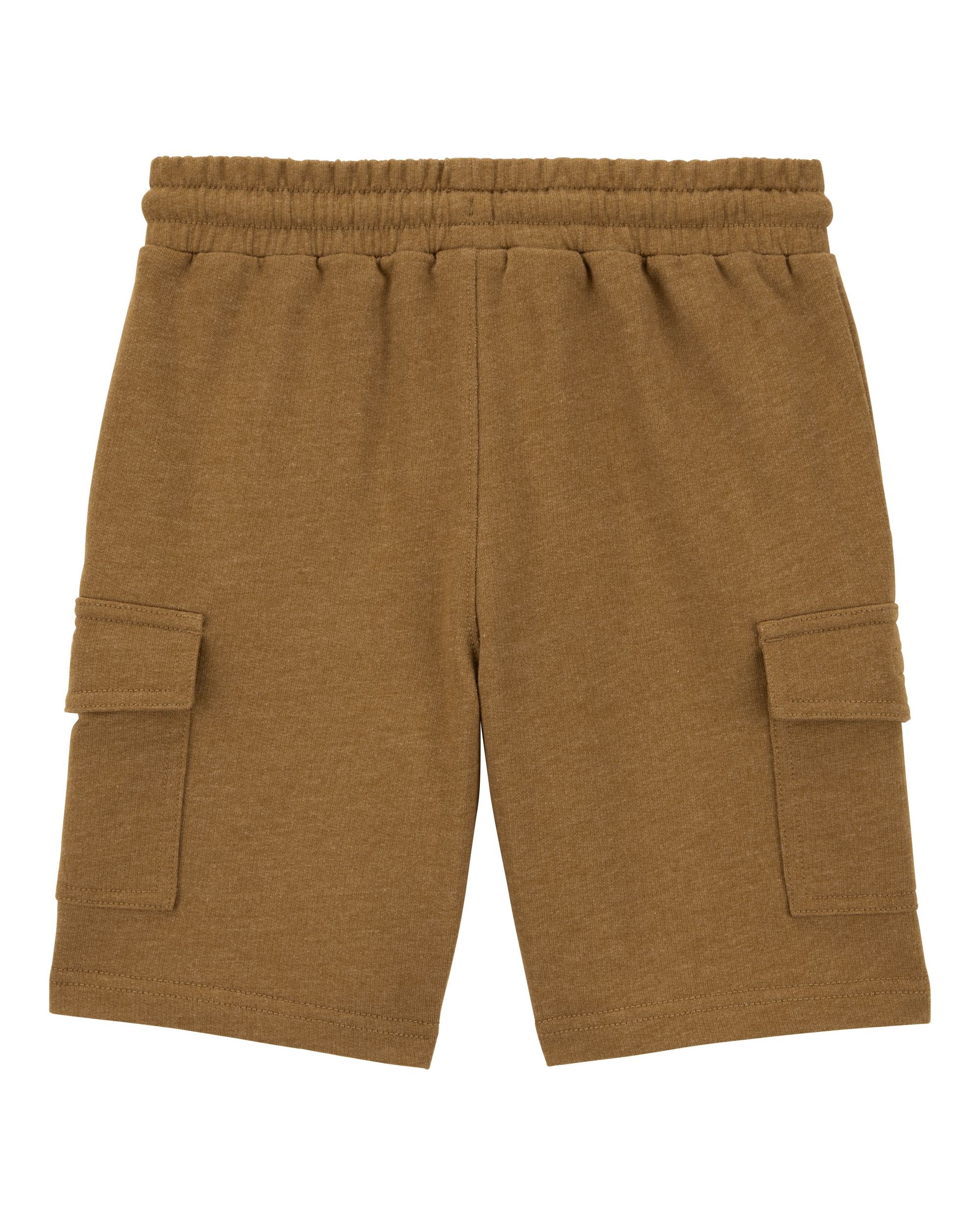 Kid Pull-On Knit Cargo Shorts - Brown