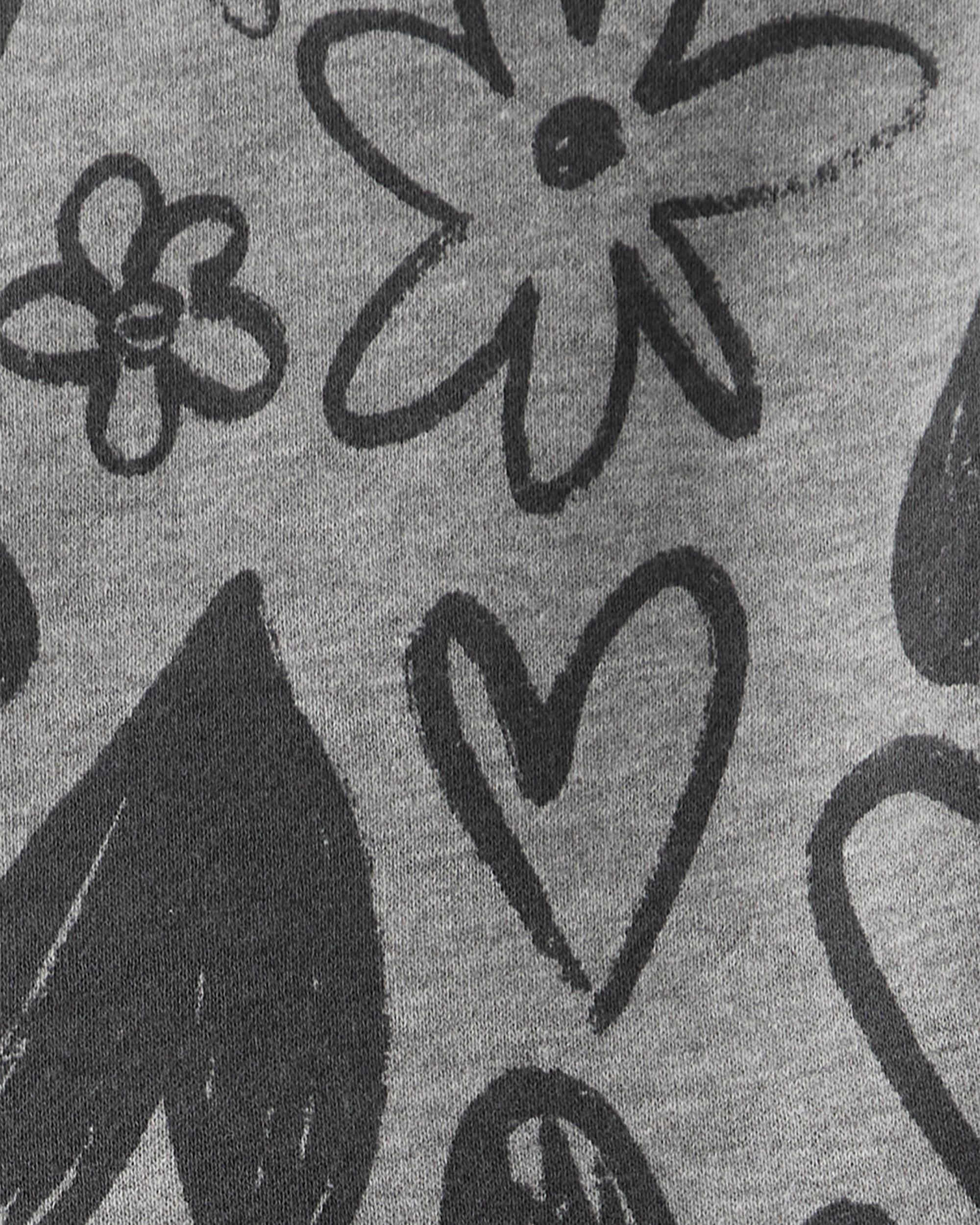 Toddler Girl DayDream Fleece Heart Knit Dress - Grey