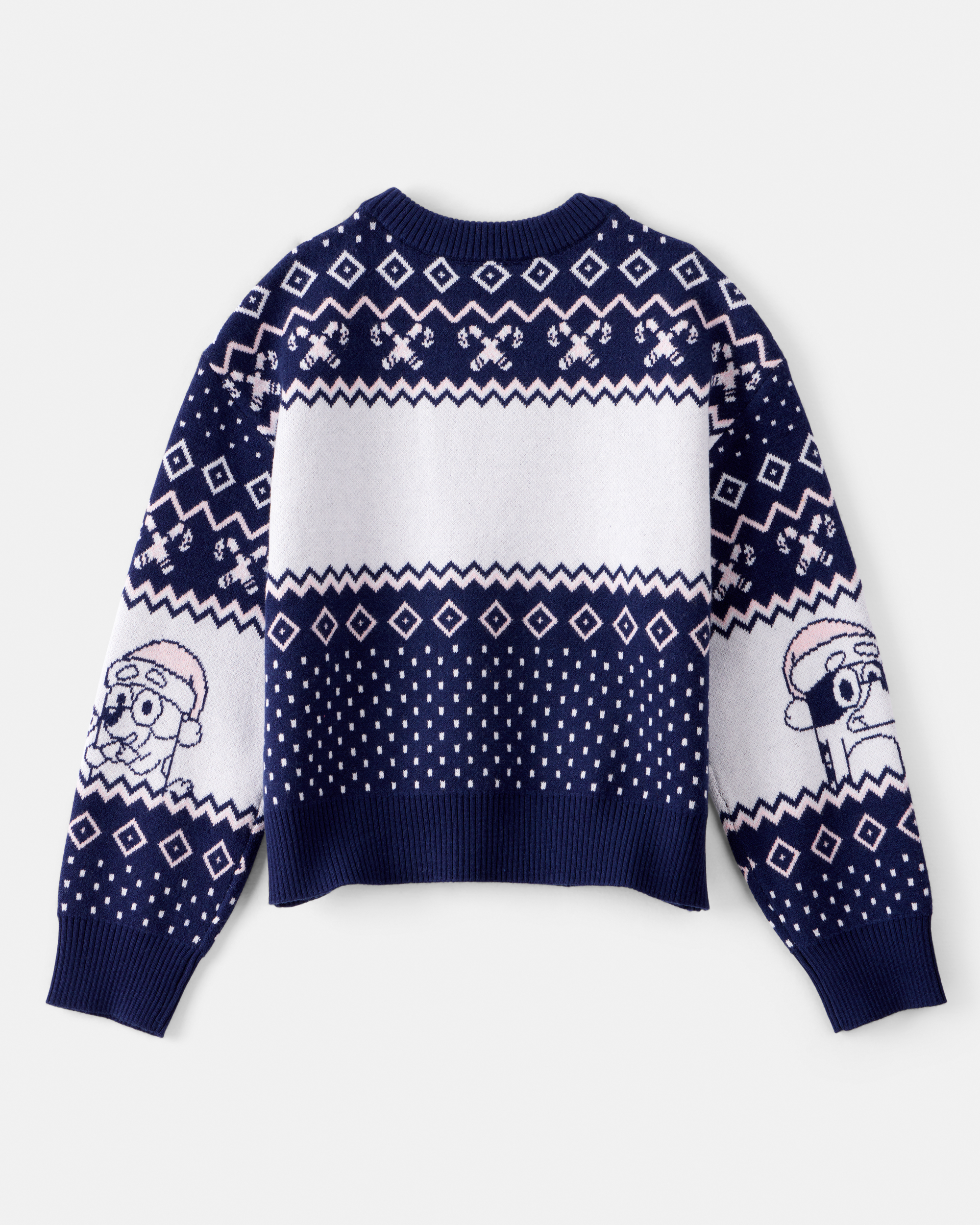 Girls Christmas Bluey™ Long-Sleeve Sweater - Blue