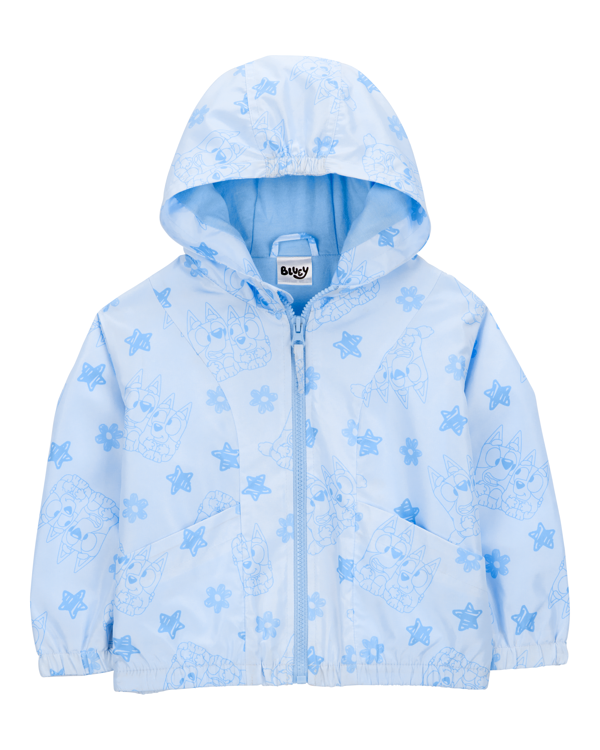 Toddler Bluey Windbreaker Jacket - Blue