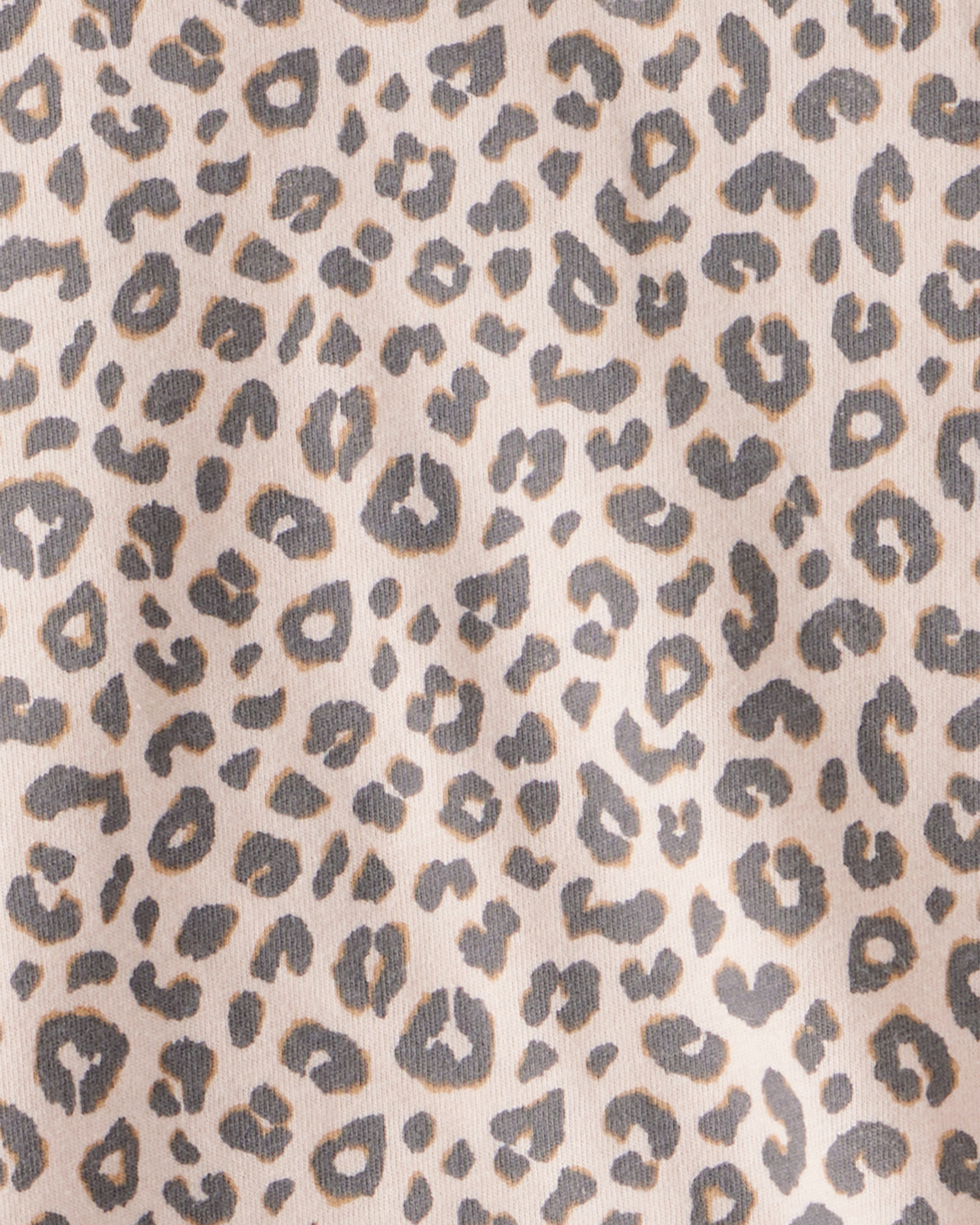 Girls Leopard Print Long-Sleeve Top - Brown