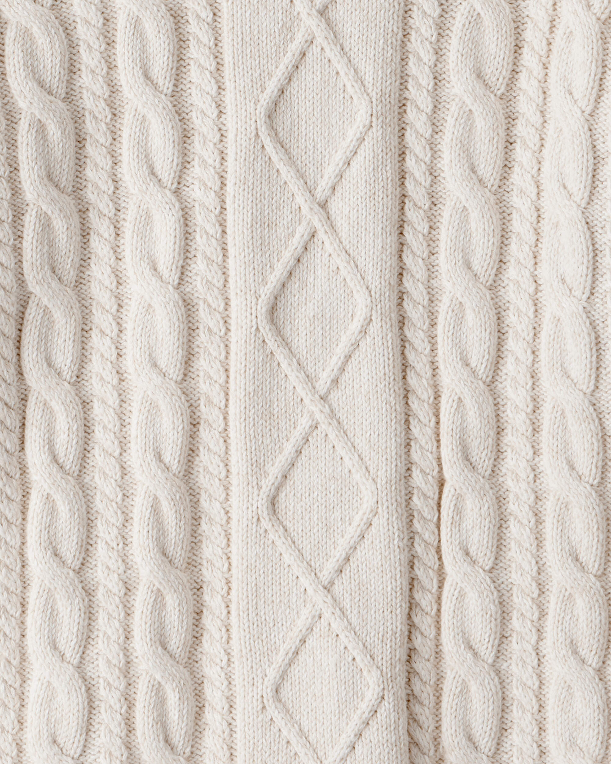 Kids Organic Cotton Cable Knit Sweater