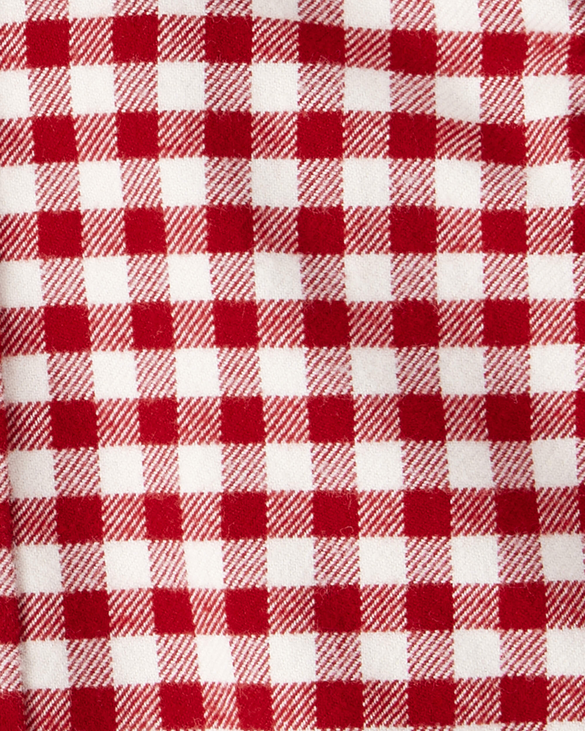 Baby Boy Organic Cotton Button-Front Flannel Shirt
