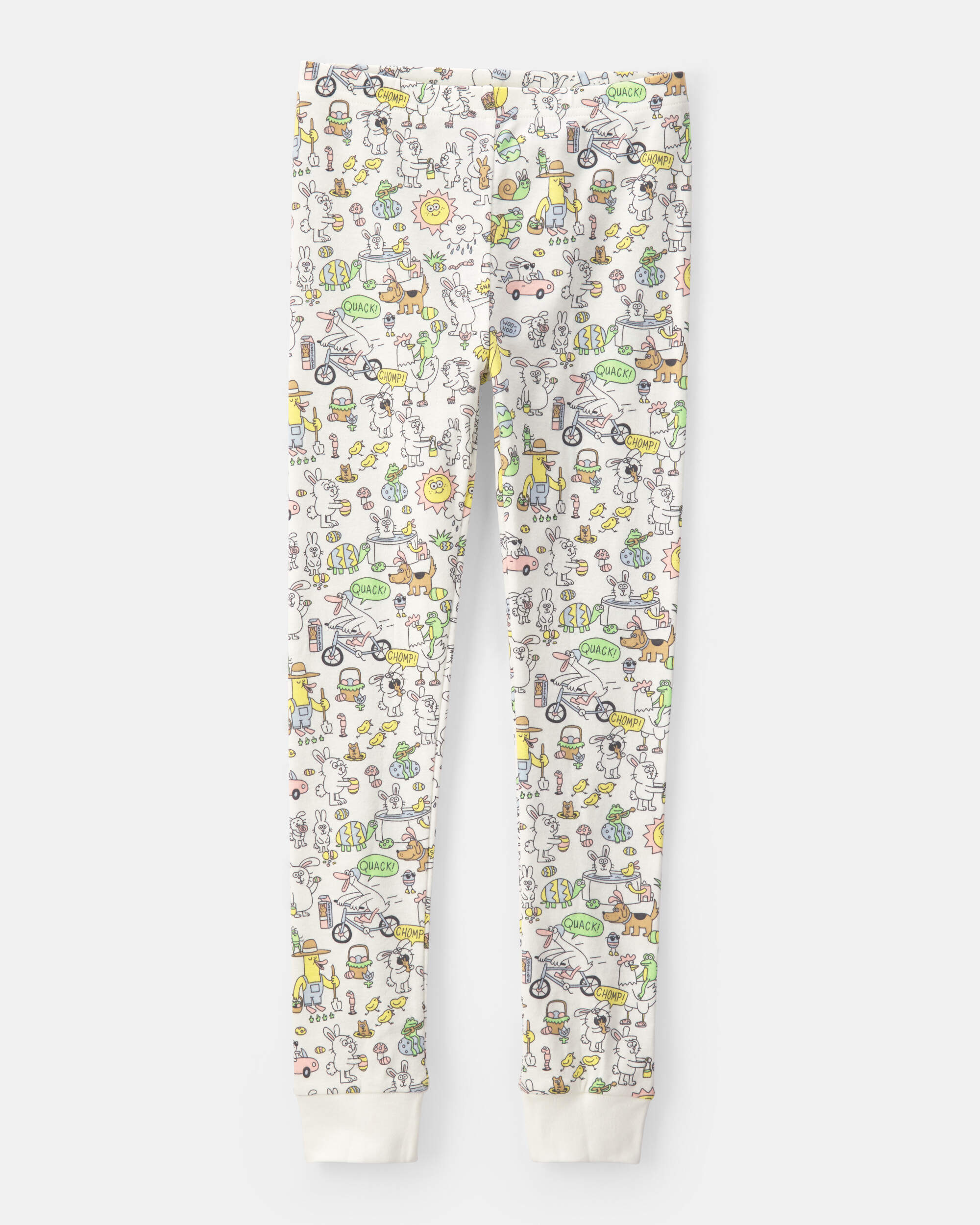 Kid Easter Scavenger Hunt 100% Cotton Snug Fit 2-Piece Pyjama Set - Ivory