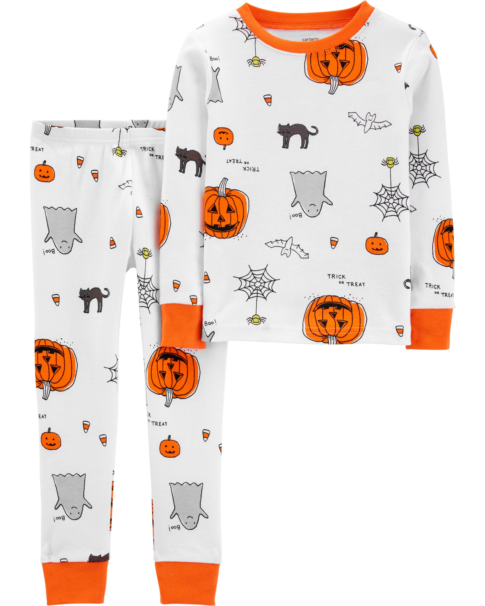 Pyjama d'Halloween 2 pièces en coton ajusté