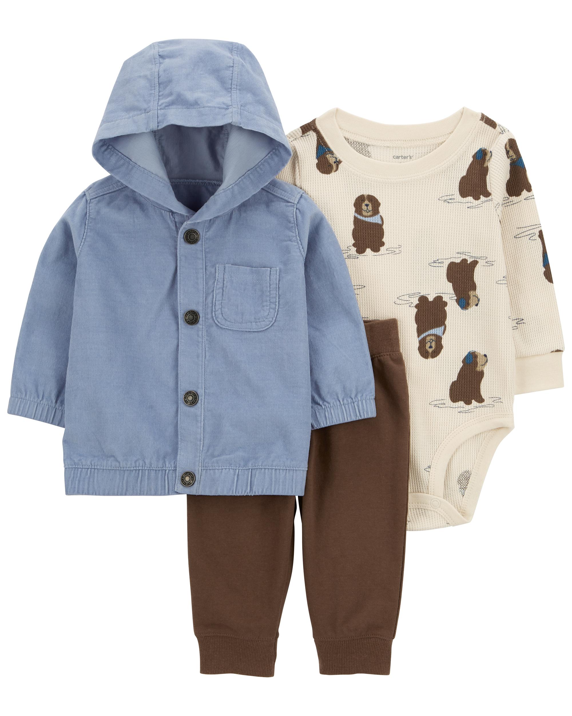 Carter's Infant Boy's 3-Piece Fleece Outfit Set - 1P824410-3M