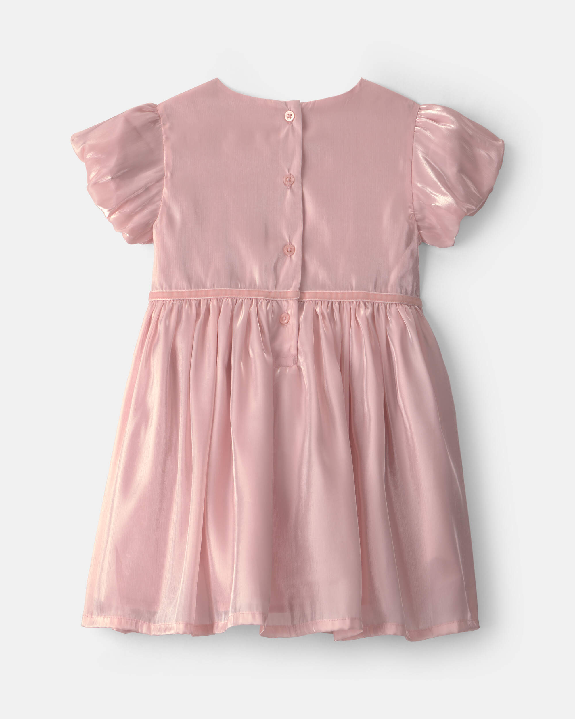 Toddler Girl Poplin Dress - Pink