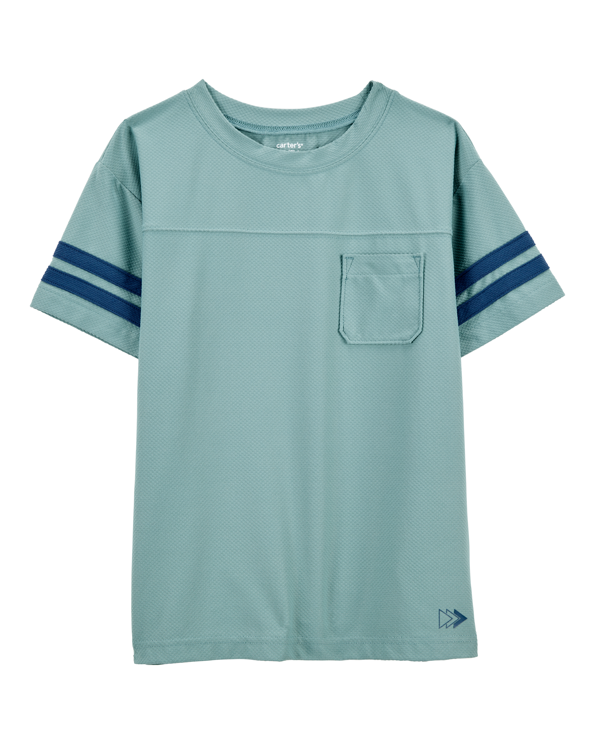 Kid Striped Short-Sleeve Tee - Green