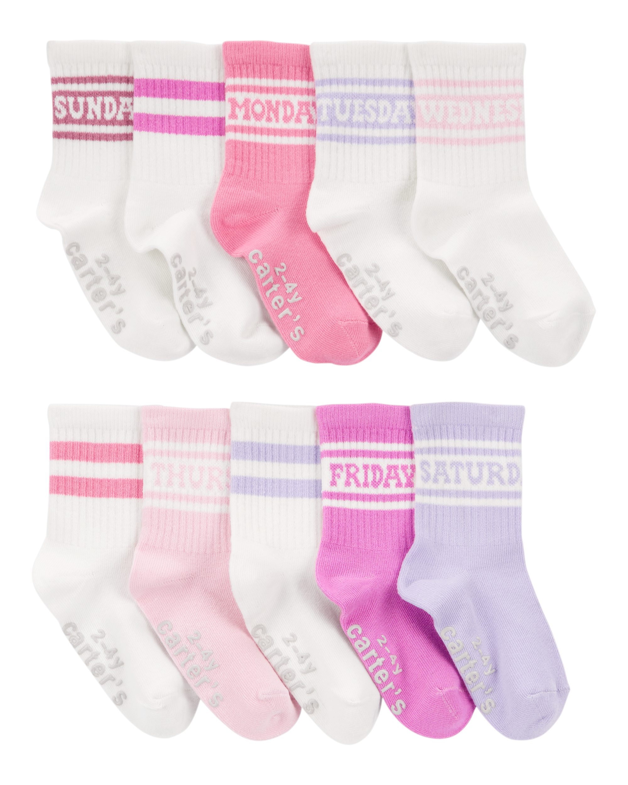 Toddler 10-Pack Crew Socks