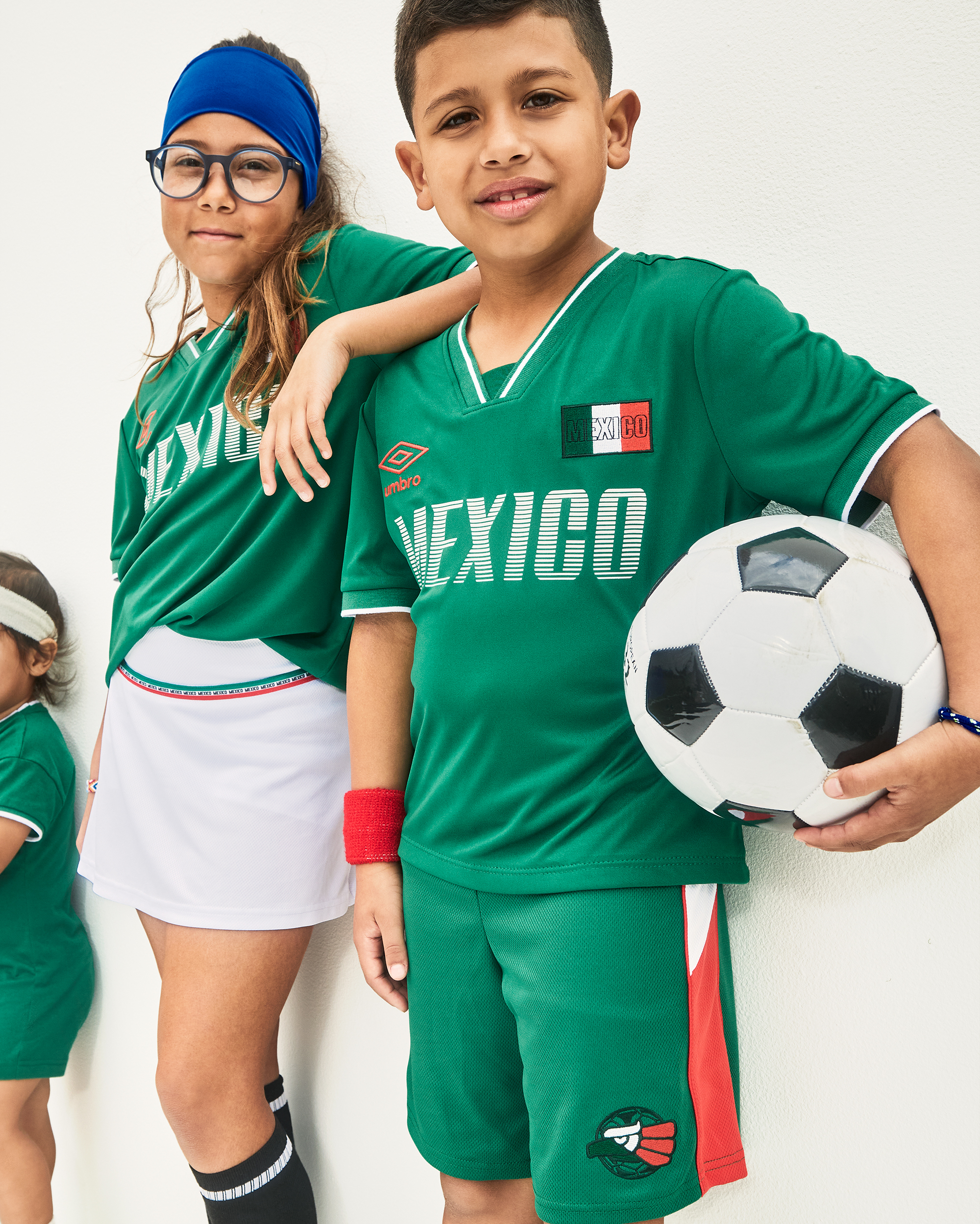 Girls Umbro Mexico Active Skort - White