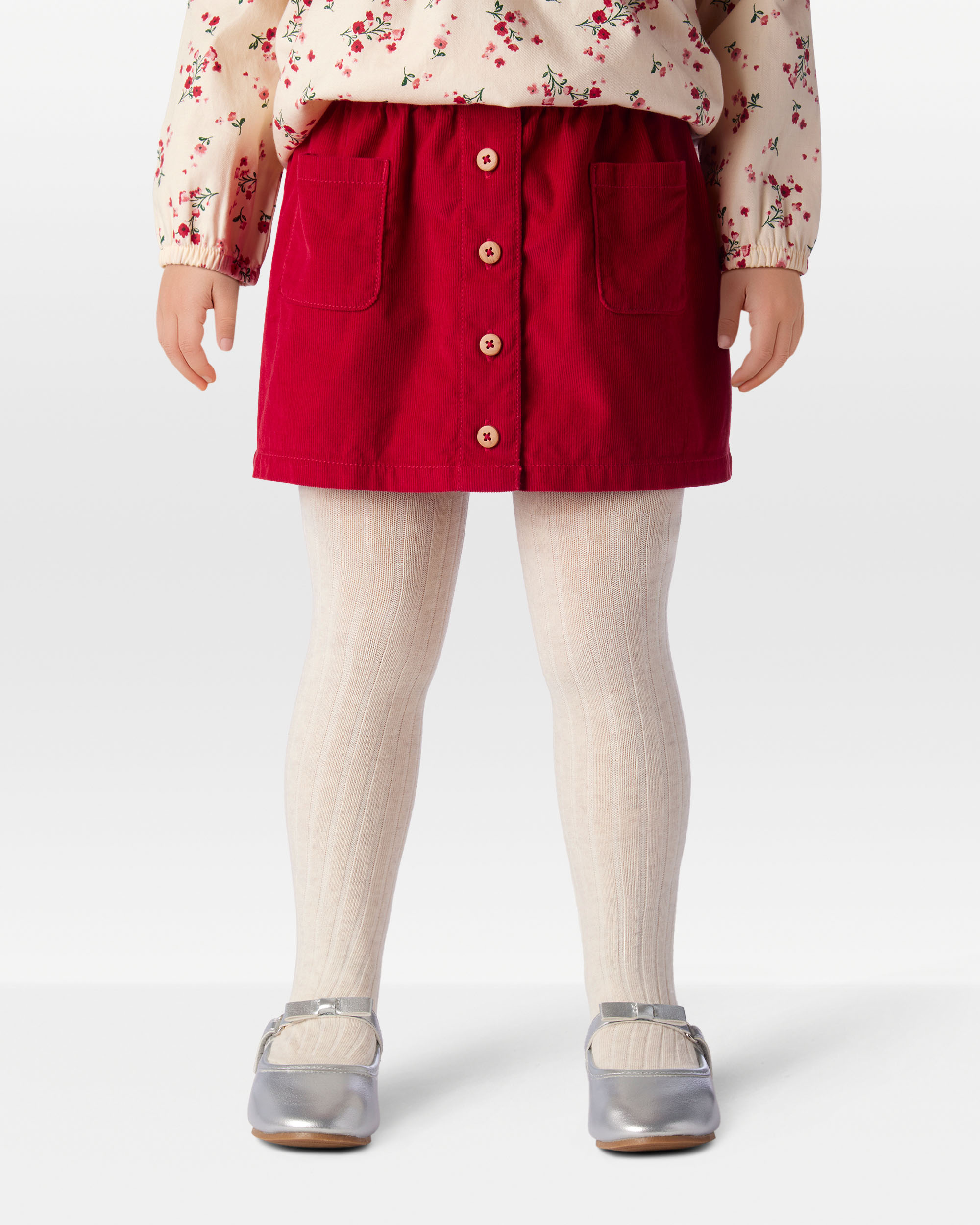 Toddler Girl Corduroy Skort - Red