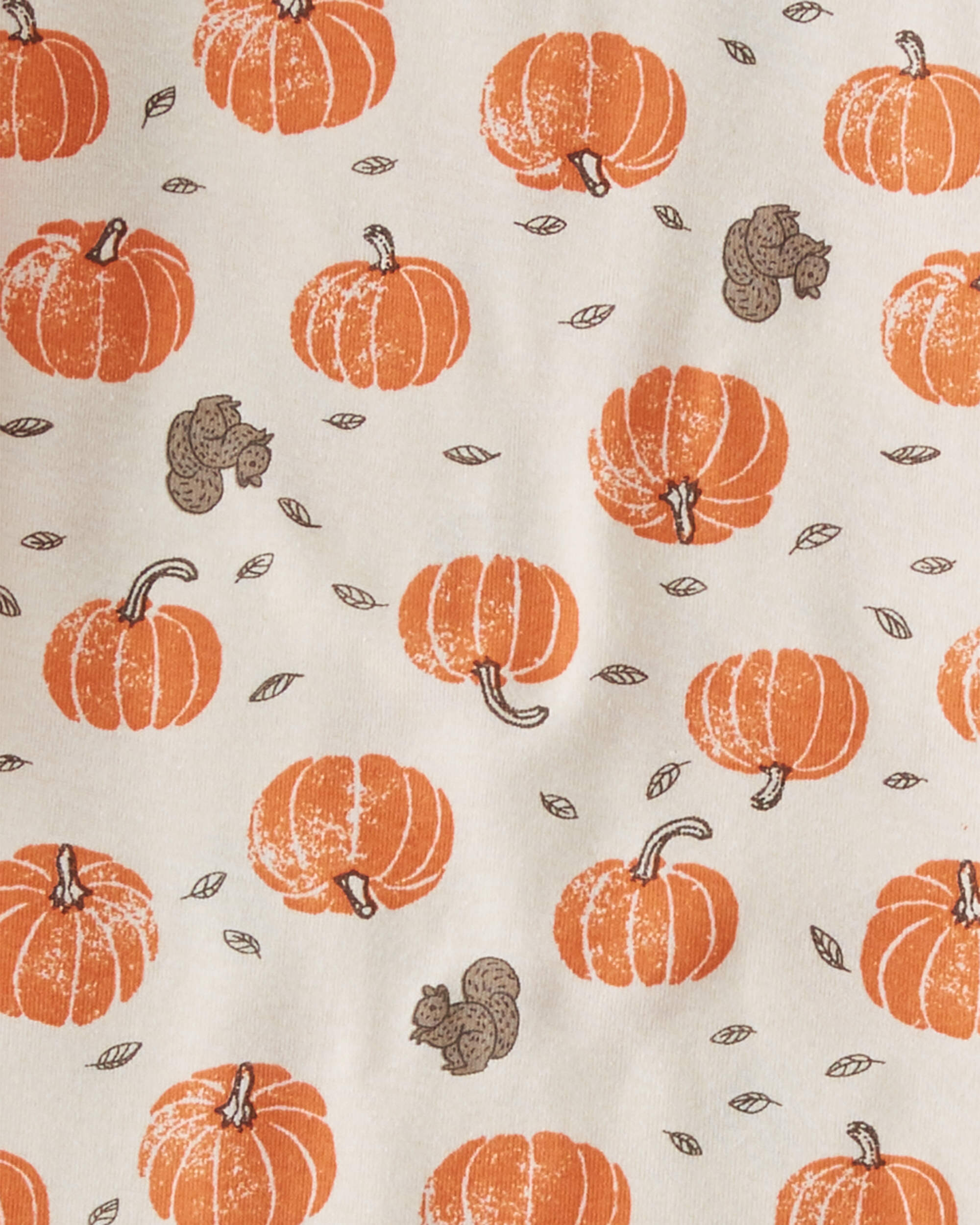 Kids 2-Piece Organic Cotton Pyjamas Harvest Pumpkins