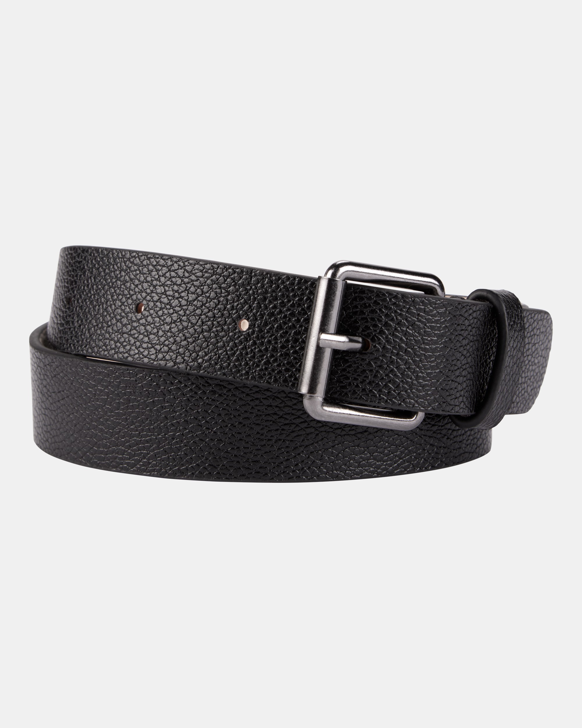 Faux Leather Belt - Black