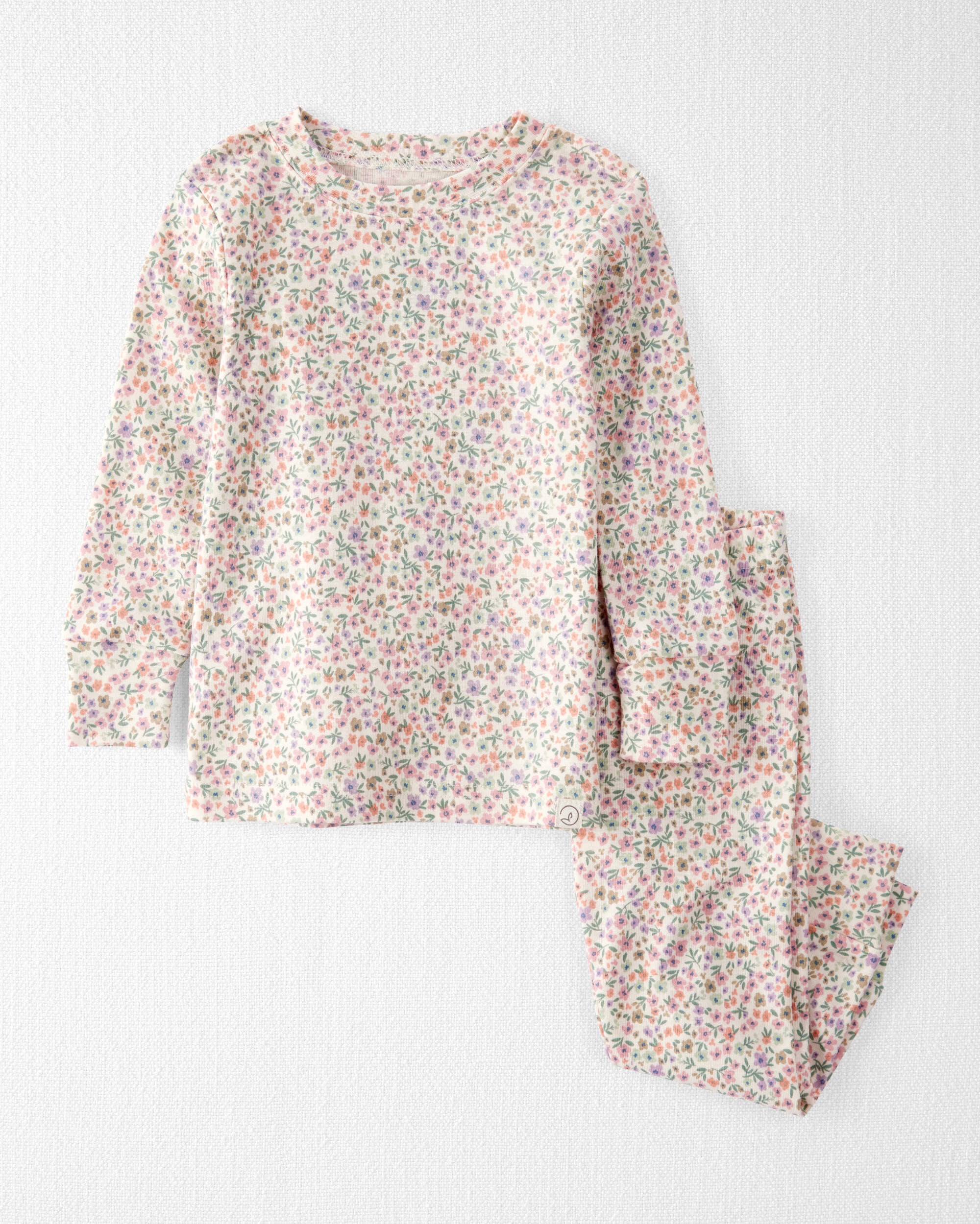 Baby Floral Print Organic Cotton 2-Piece Pyjamas