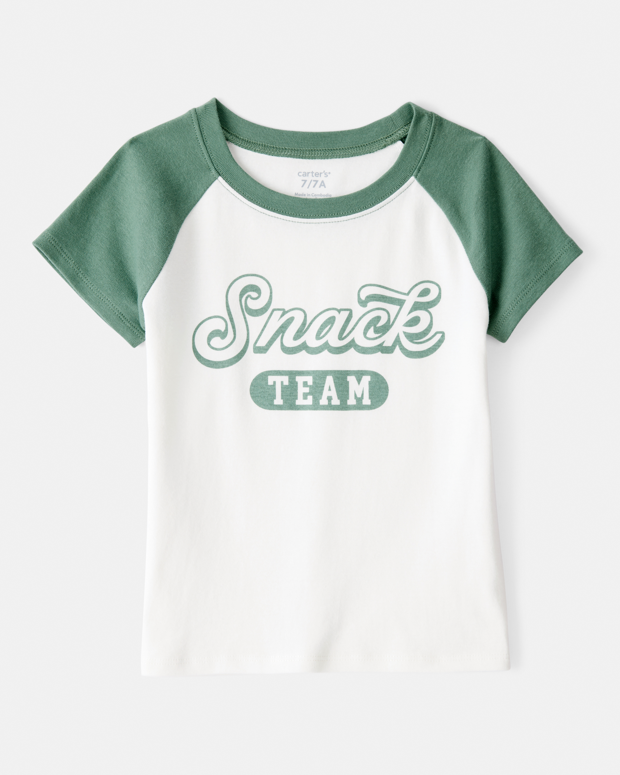 Girls Snack Team Short-Sleeve Graphic Tee - Cream