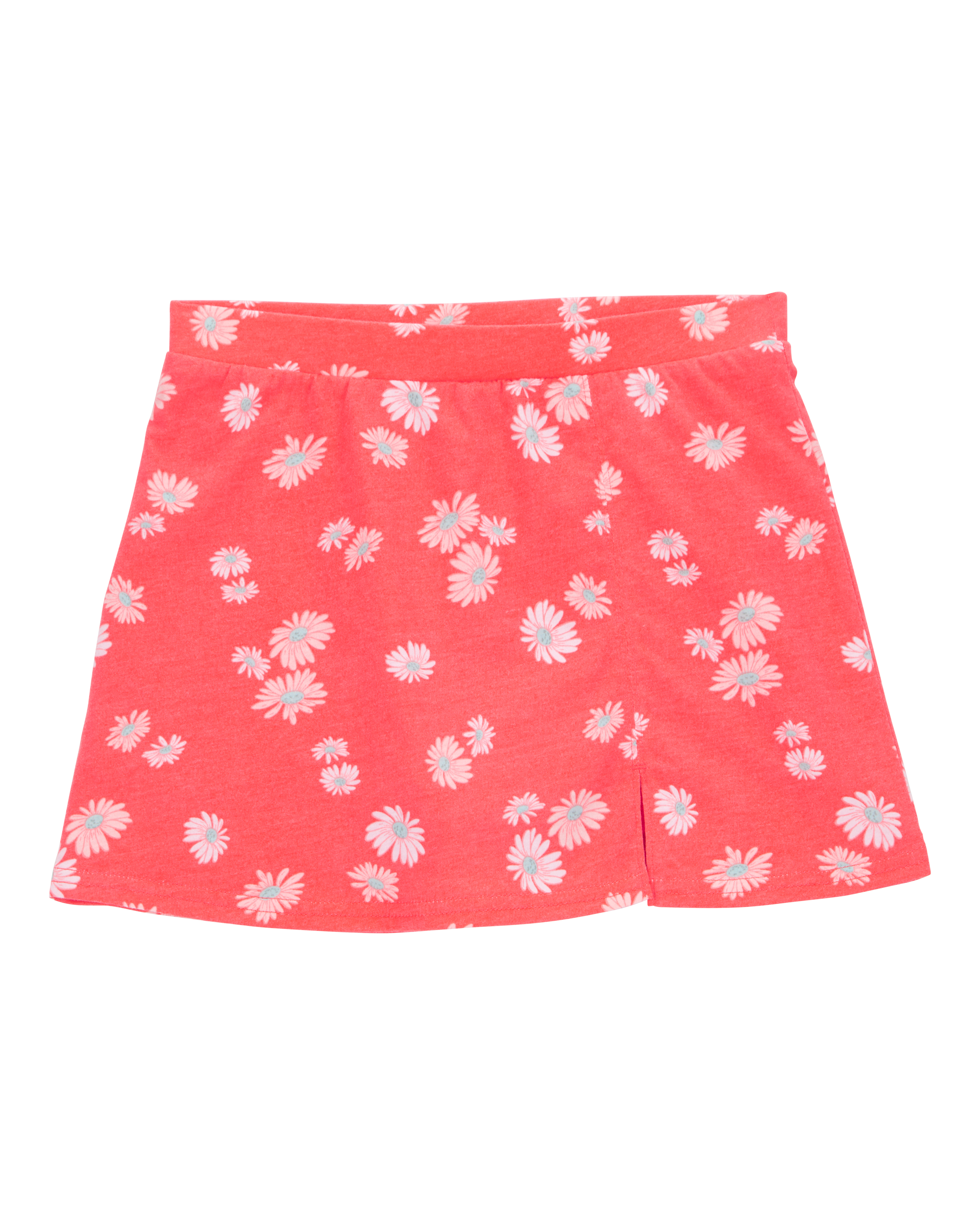Girls Floral Pull-On Golf Skort - Orange