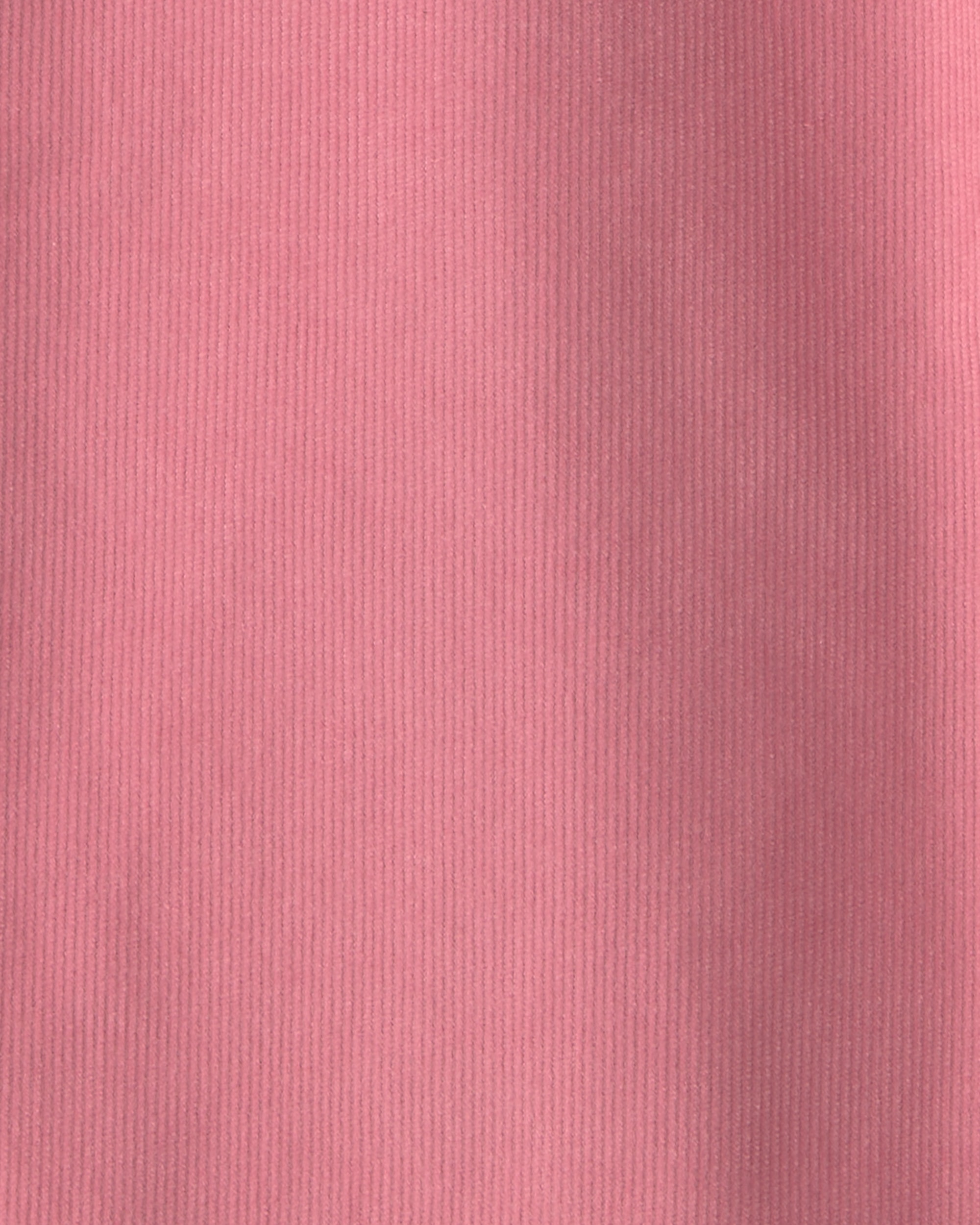 Girls Corduroy Wide-Leg Pants - Pink